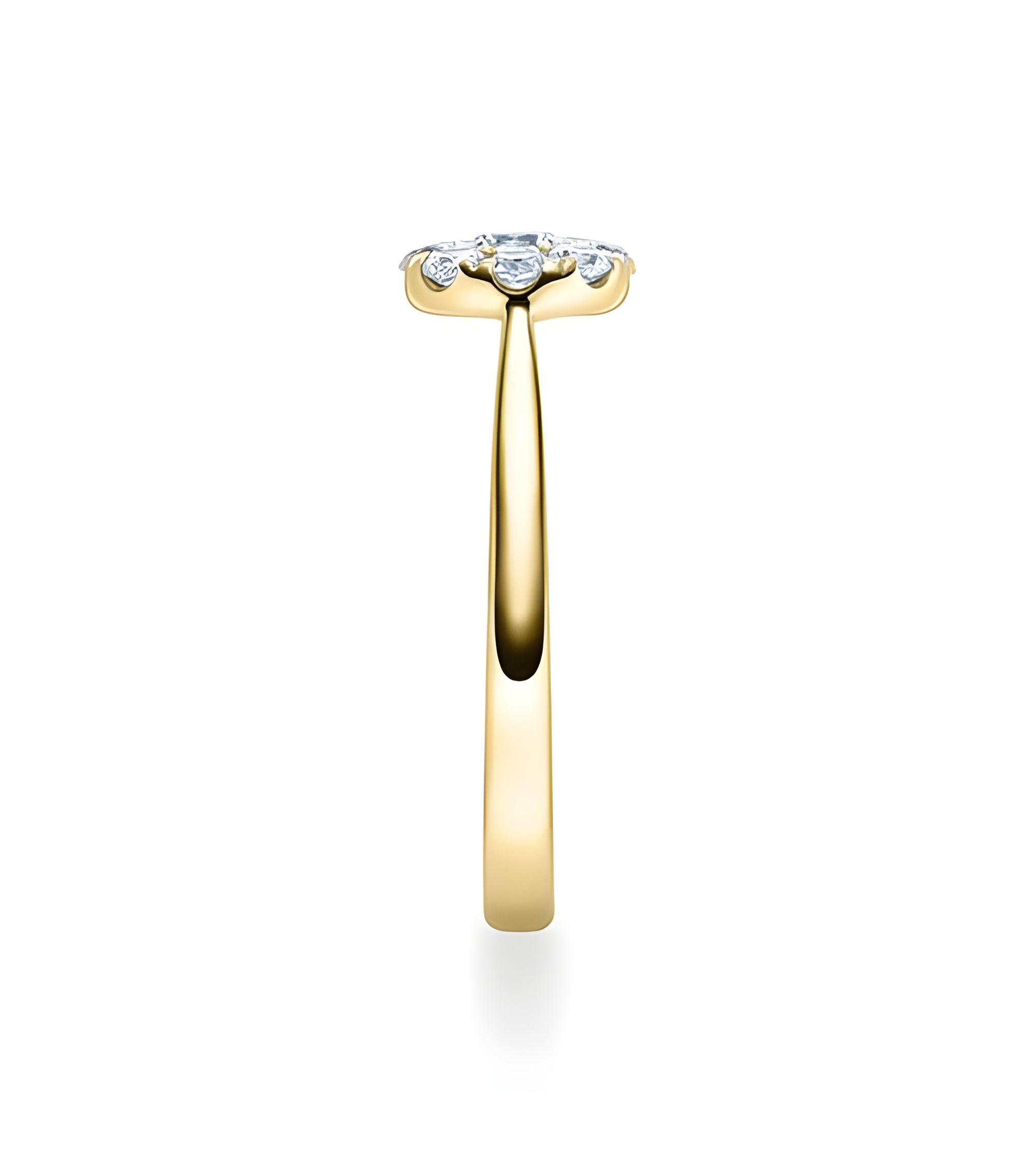 Scorpii 0,15 | Oro amarillo - ANILLO DE COMPROMISO EN ORO - Precioso anillo de compromiso tipo solitario de oro de 18K con 9 dia