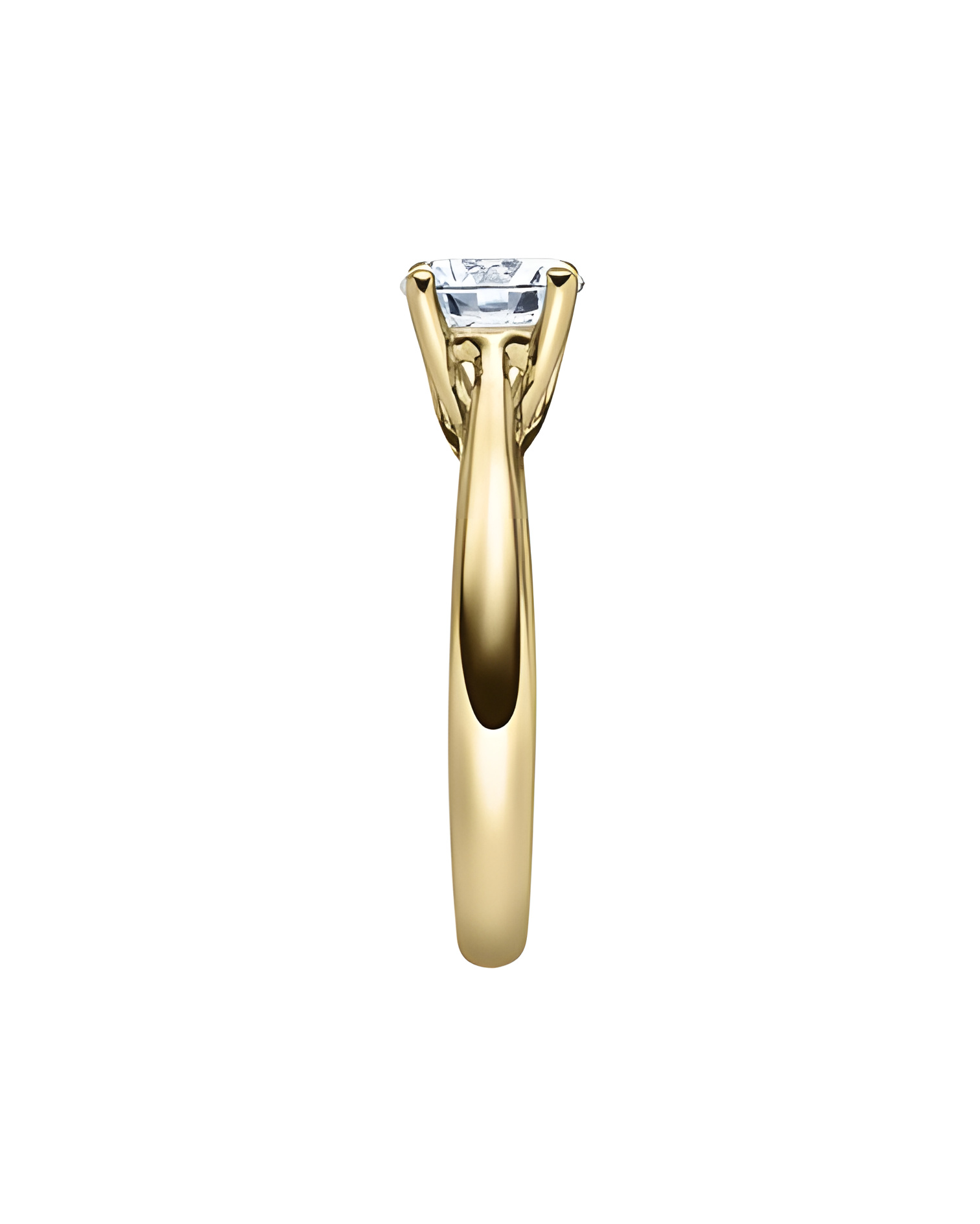Alnilam 0,10 | Oro amarillo - ANILLO DE COMPROMISO EN ORO - Anillo de pedida original de oro amarillo con un diamante talla bril