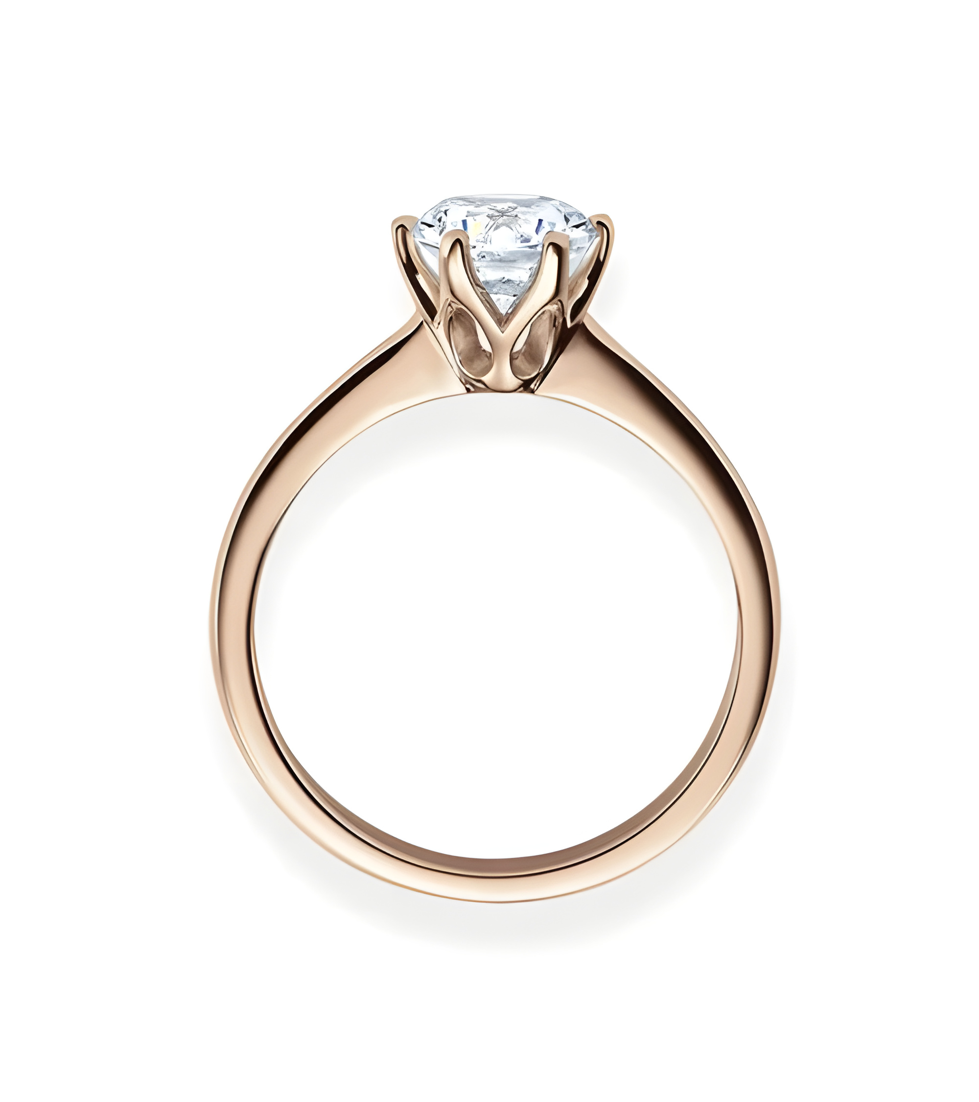 Centauri 0,30 | Oro rosa - ANILLOS DE COMPROMISO EN ORO ROSA - Fino anillo de compromiso rosa con un excepcional diamante natura