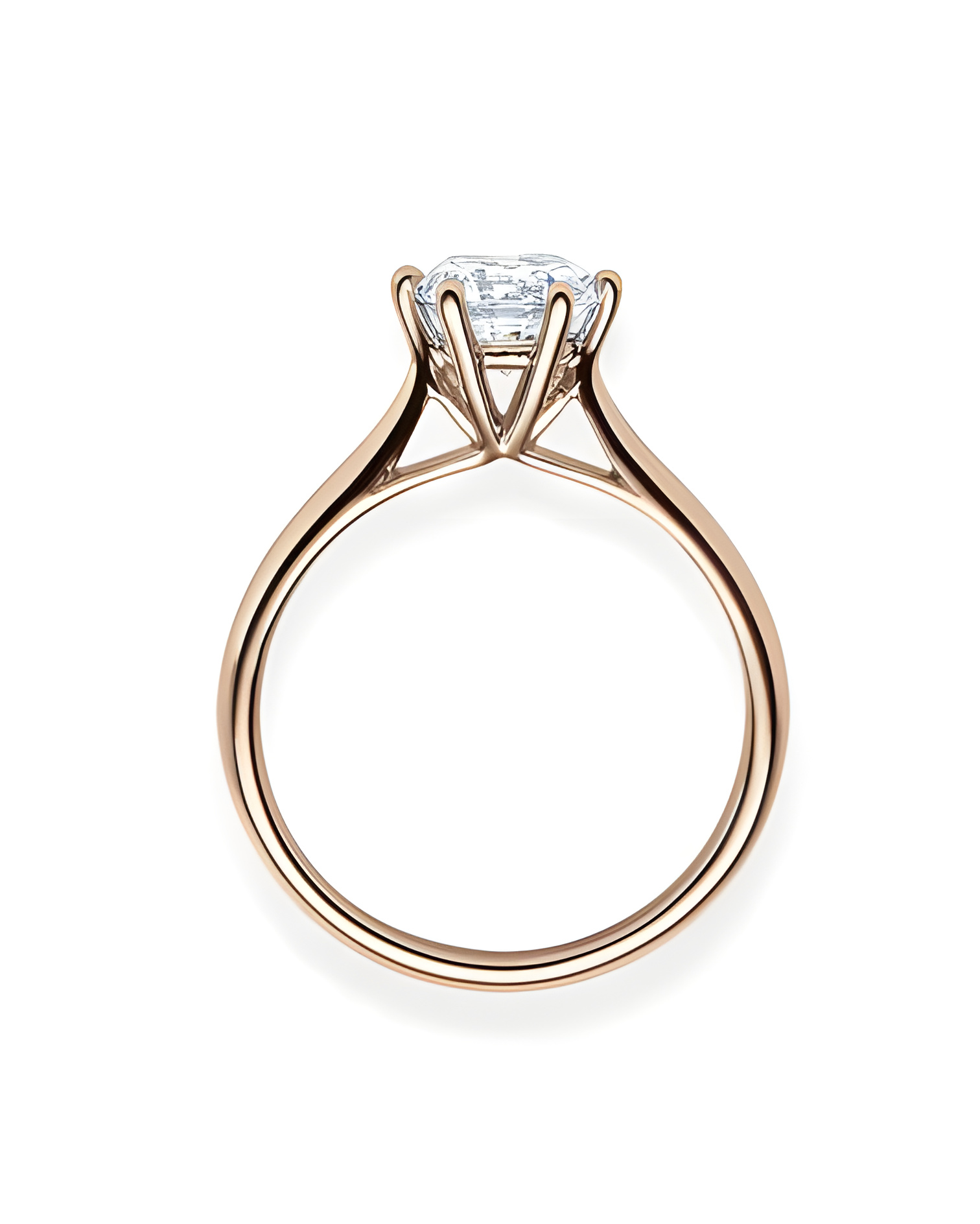 Achernar 0,10 | Oro rosa - ANILLOS DE COMPROMISO EN ORO ROSA - Anillo de compromiso rosa para mujer con un diamante natural étic