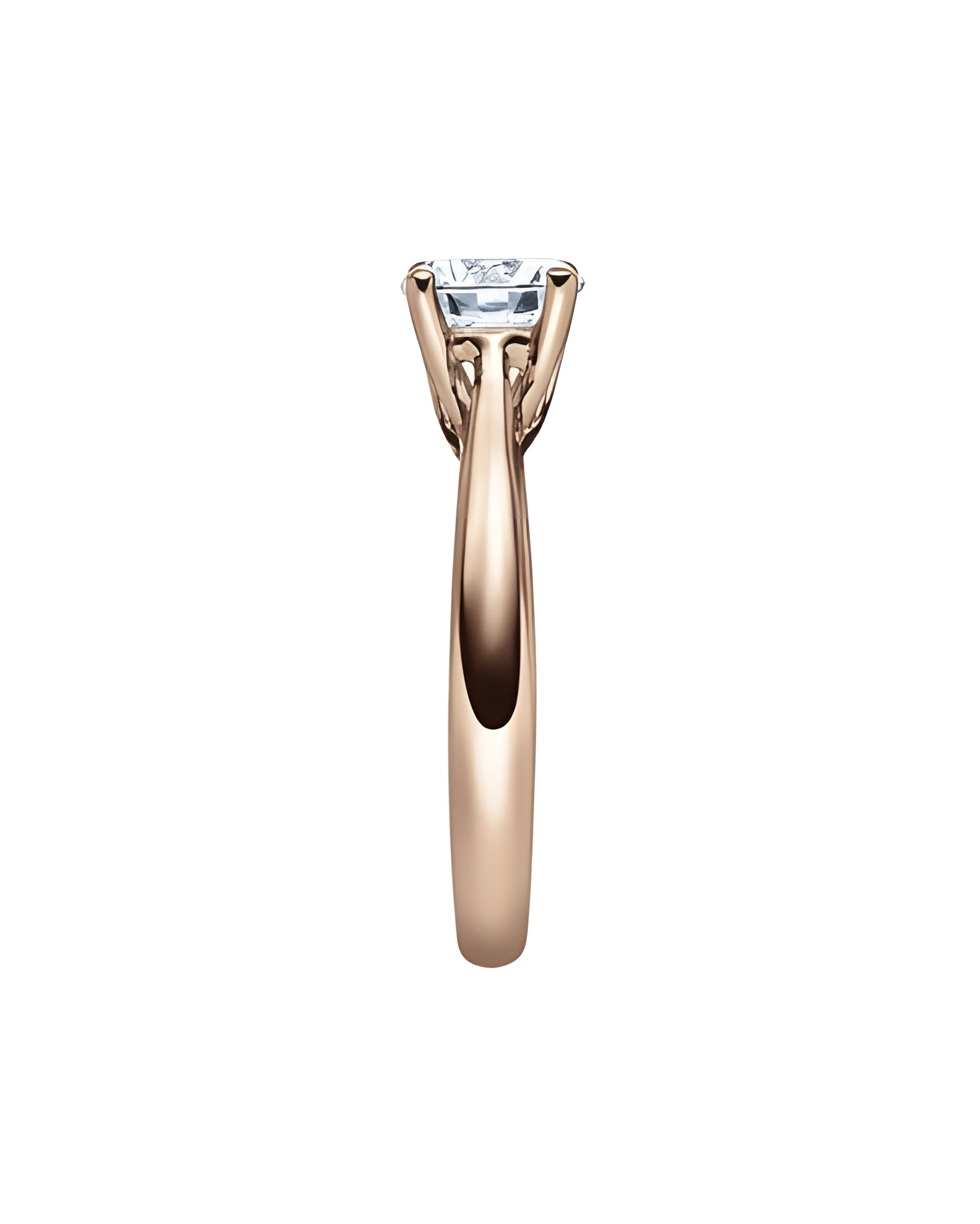 Alnilam 0,30 | Oro rosa - ANILLOS DE COMPROMISO EN ORO ROSA - Anillo rosa con un diamante "Hearts and Arrows" para la pedida de 
