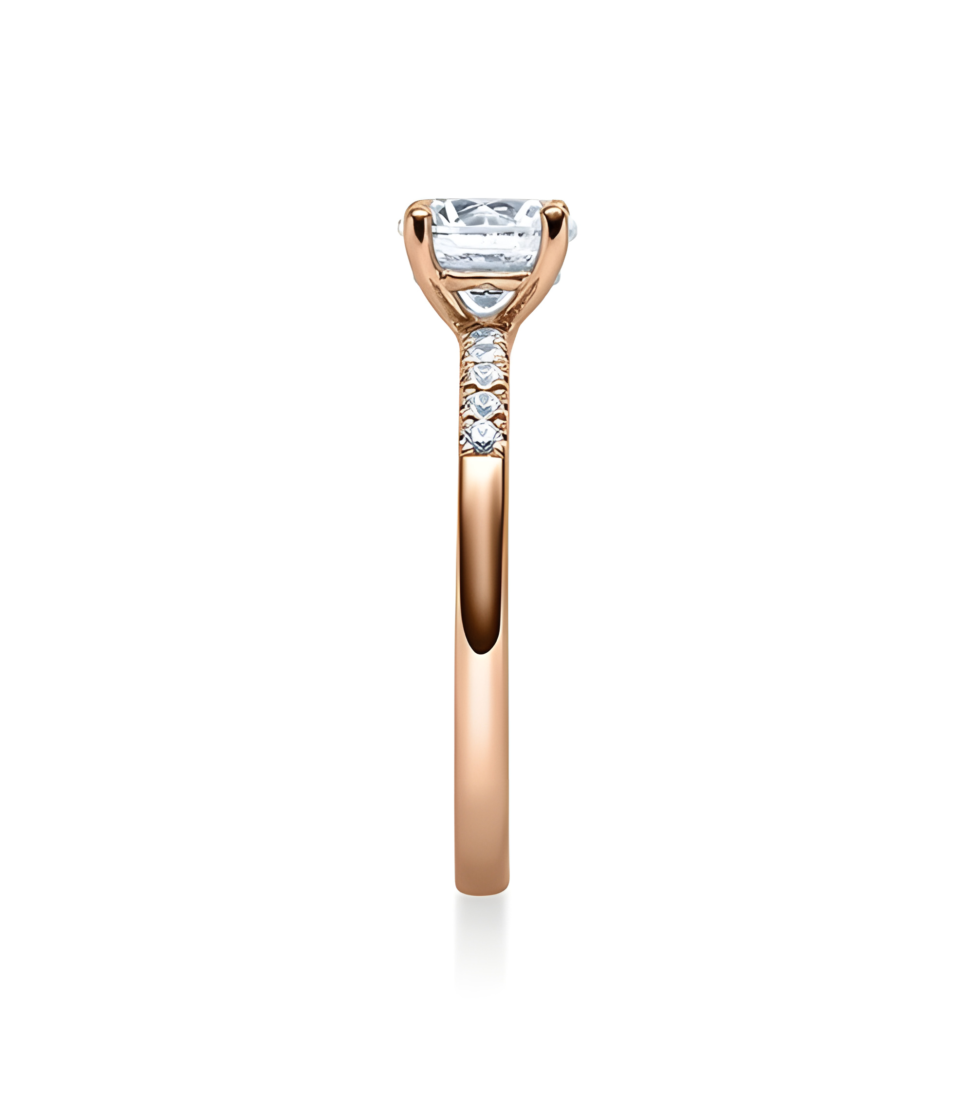 Aldebarán 0,43 | Oro rosa - ANILLOS DE COMPROMISO EN ORO ROSA - Anillo de compromiso con diamantes sostenibles confeccionado en 