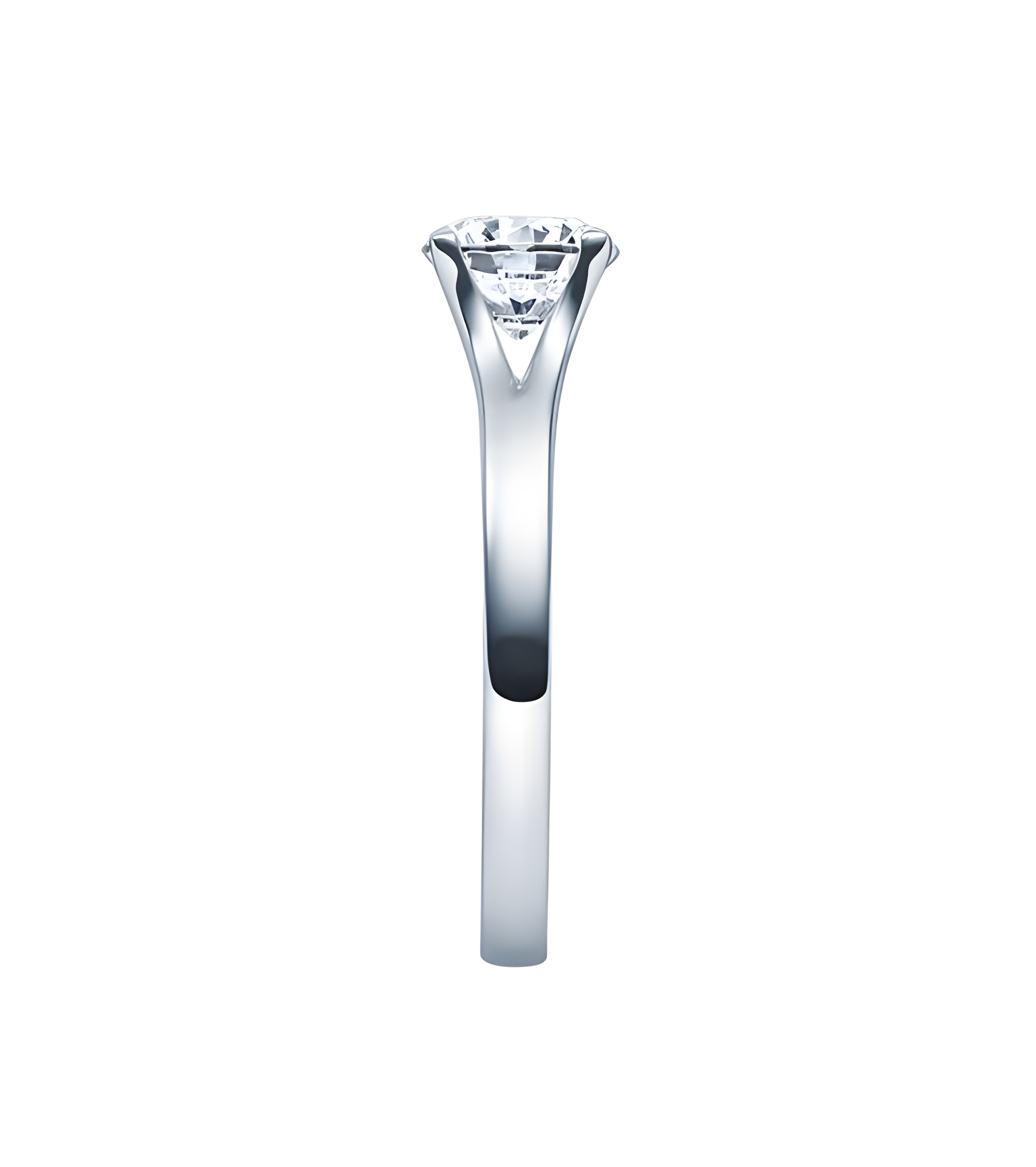 Fénix 0,30 | Oro blanco o Platino - Anillos de compromiso - Anillo de compromiso en platino u oro blanco con un diamante visible
