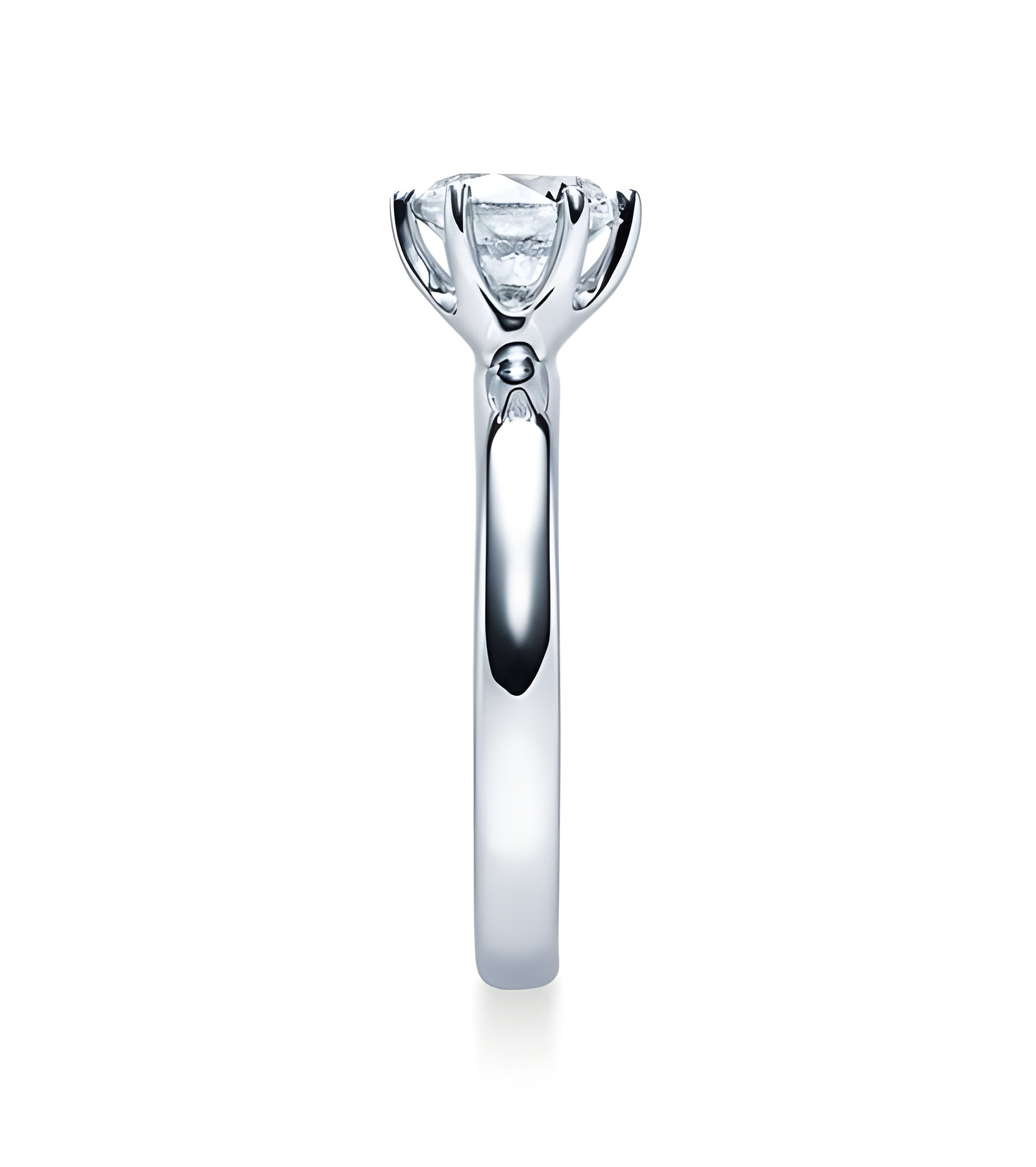 Wezen 0,10 | Oro blanco o Platino - Anillos de compromiso - Clásico anillo de compromiso en oro blanco o platino