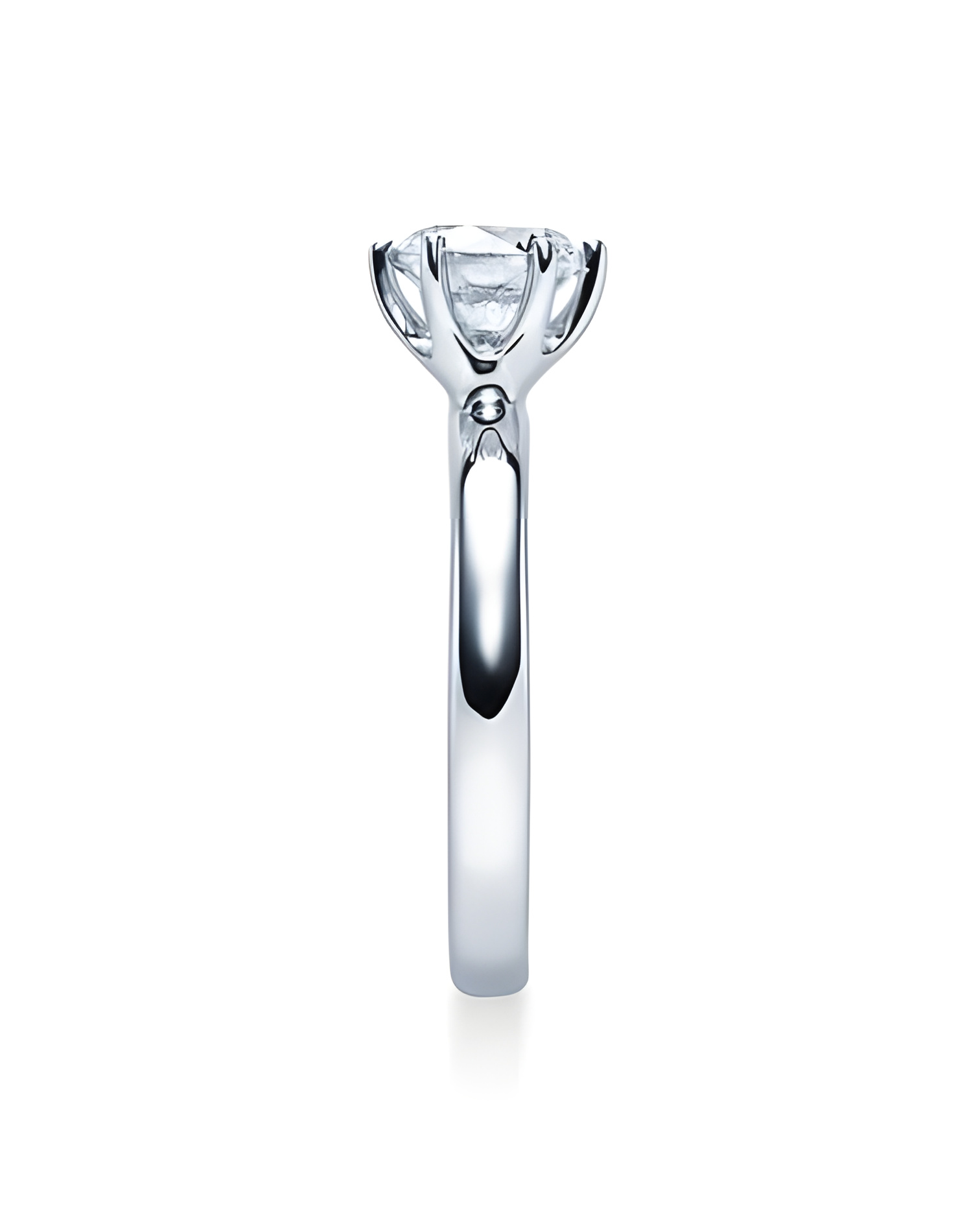 Wezen 0,10 | Oro blanco o Platino - Anillos de compromiso - Clásico anillo de compromiso en oro blanco o platino
