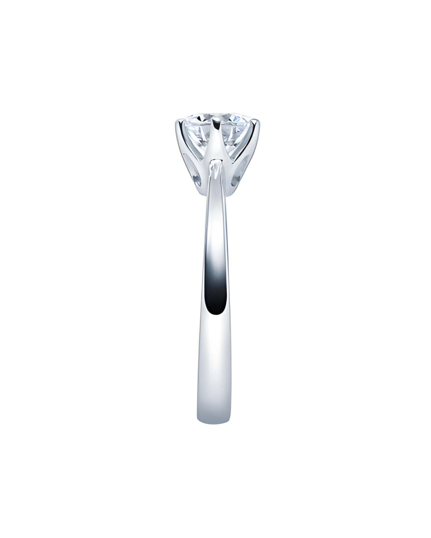 Centauri 0,30 | Oro blanco o Platino - Anillos de compromiso - Anillo de pedida fino y elegante en oro blanco o platino