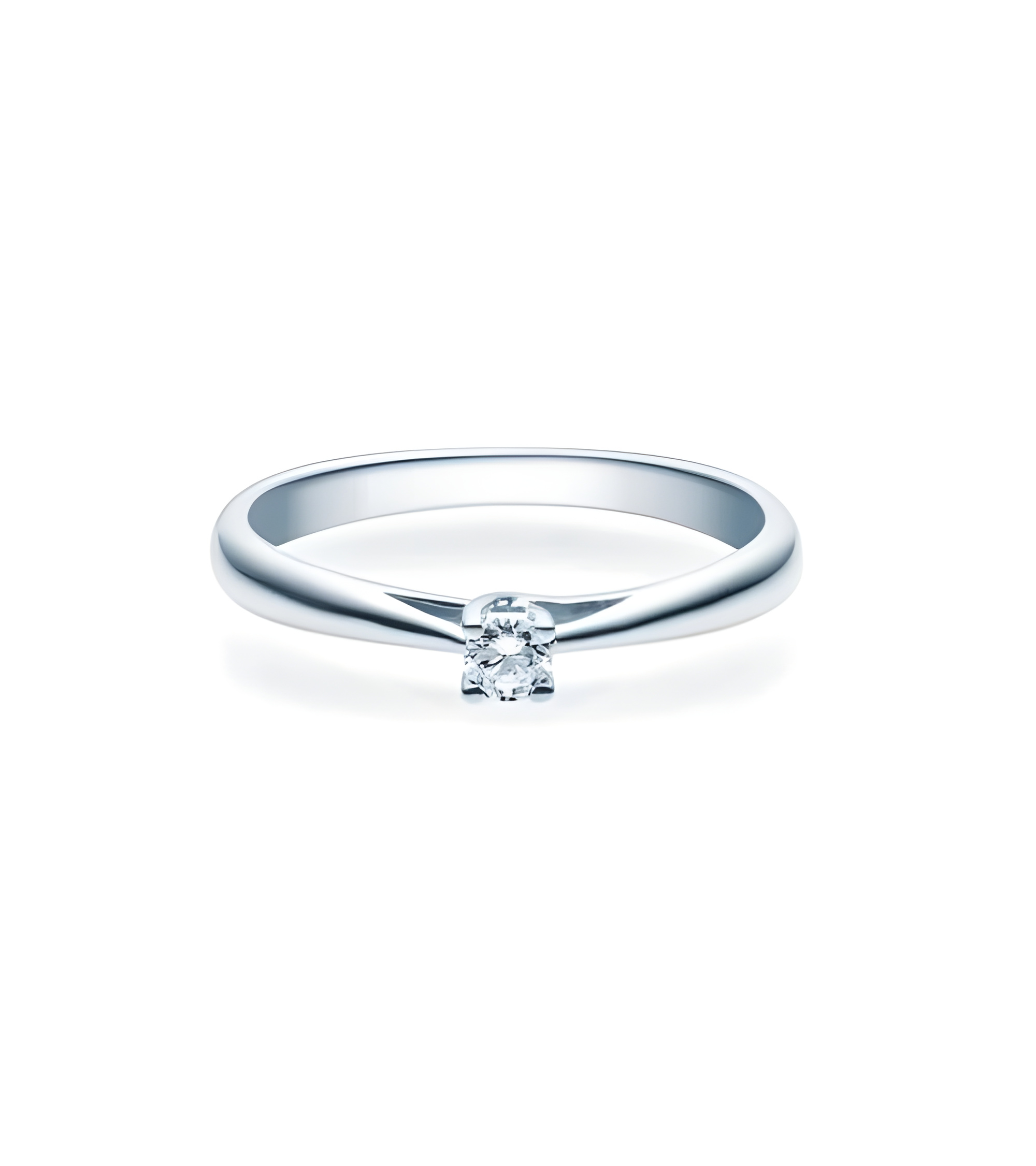 Alnilam 0,10 | Oro blanco o Platino - Anillos de compromiso - Anillo de compromiso original en platino u oro blanco