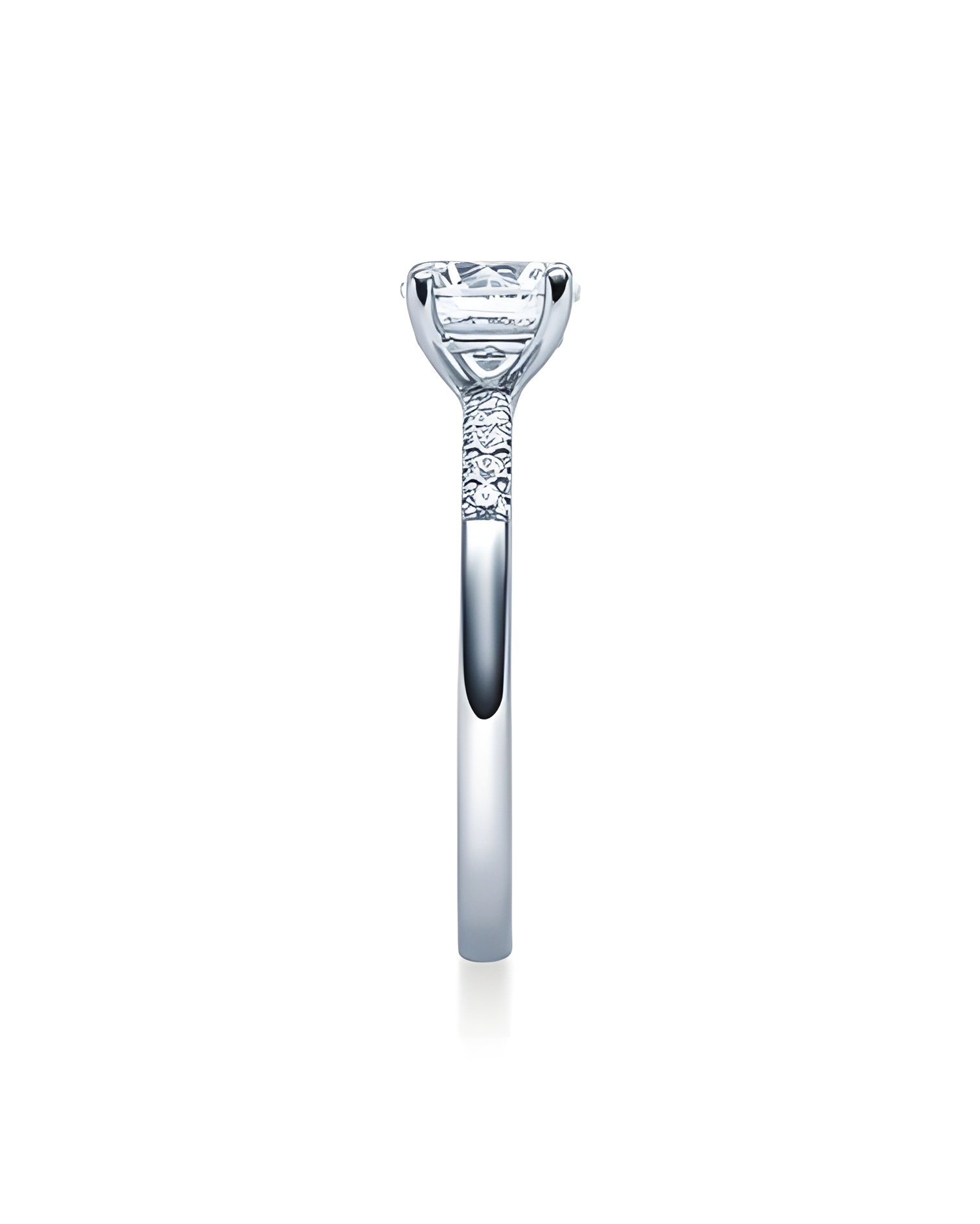 Aldebarán 0,30 | Oro blanco o Platino - Anillos de compromiso - Anillo de compromiso con diamantes en platino u oro blanco 18K