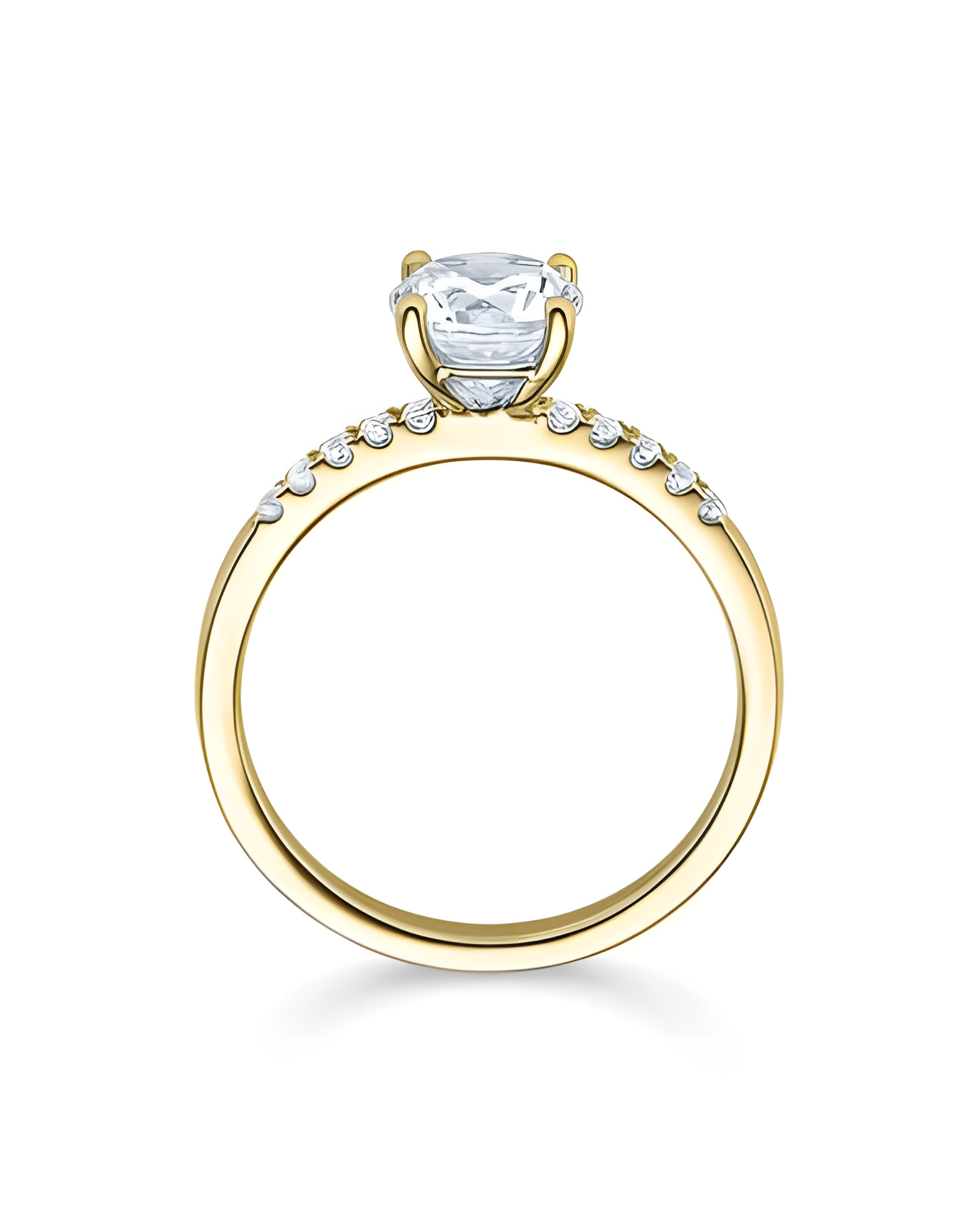 Aldebarán 0,25 | Oro amarillo - ANILLO DE COMPROMISO EN ORO - 