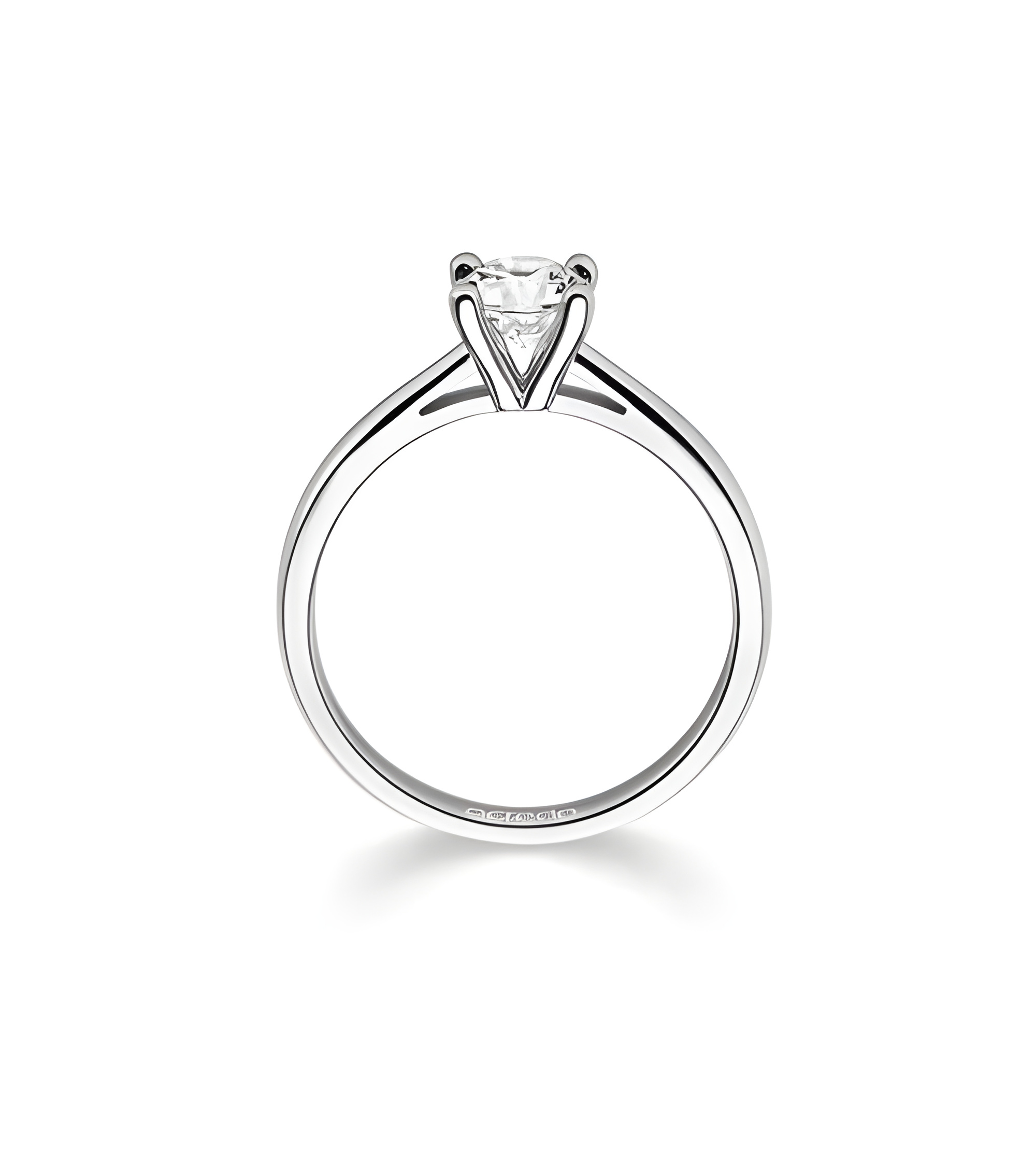 Alcíone 0,30 | Oro blanco o Platino - Anillos de compromiso - Anillo para la pedida de mano en Oro blanco o Platino con un diama