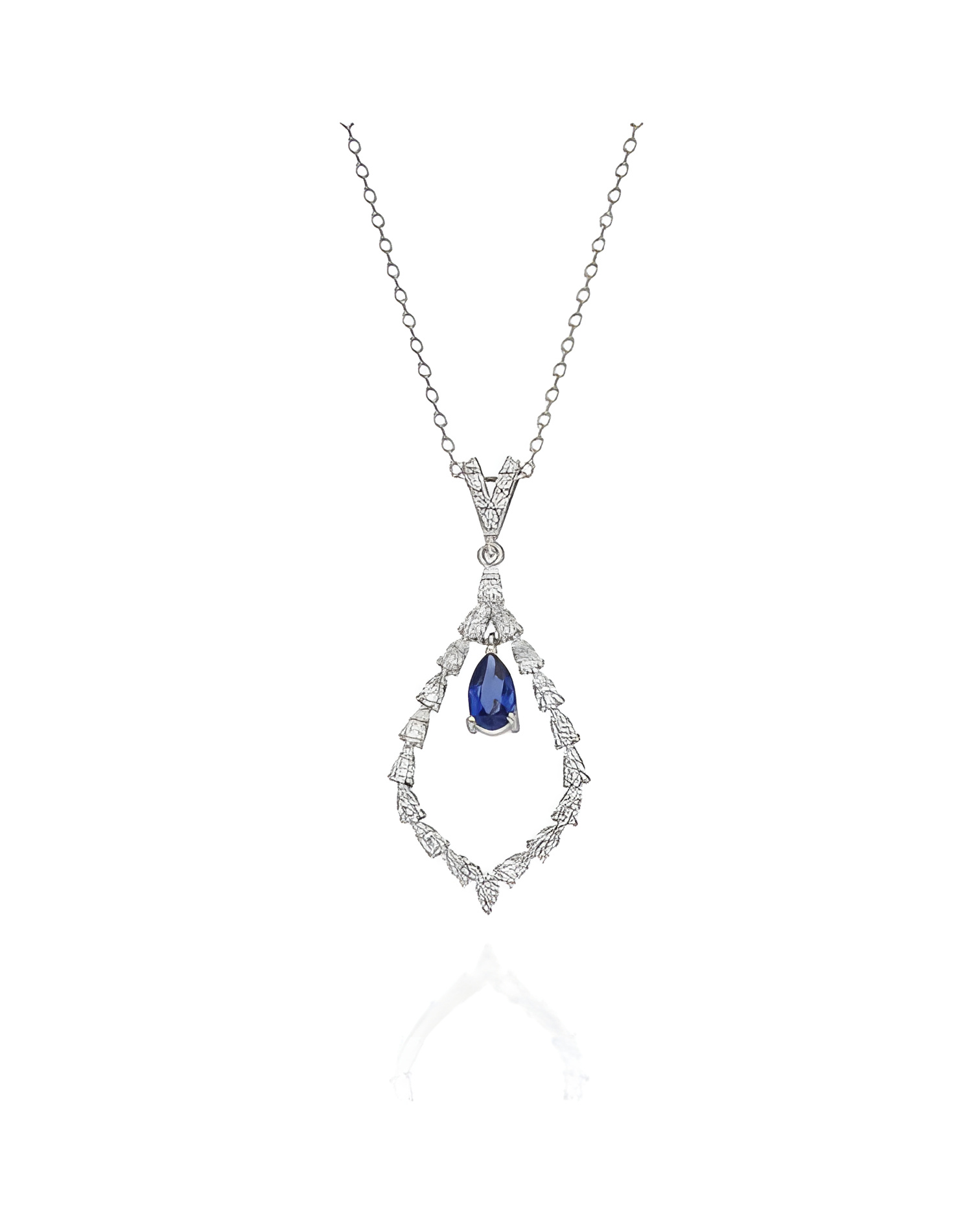 Collar Perseo 0,54 | Diamantes y zafiros - Joyeria - 