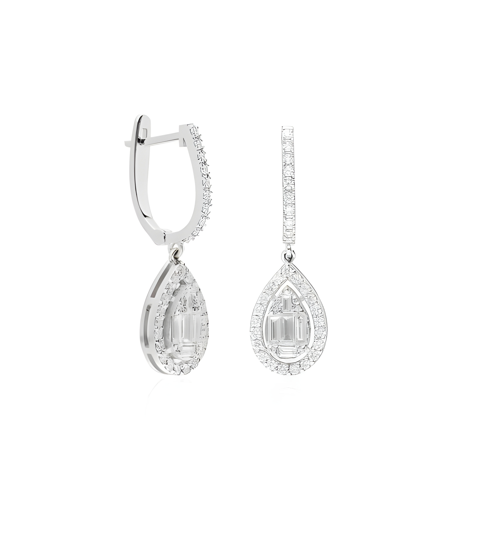 Pendientes Ursa 0,46 | Diamantes - Joyeria - Pendientes de oro blanco con diamantes