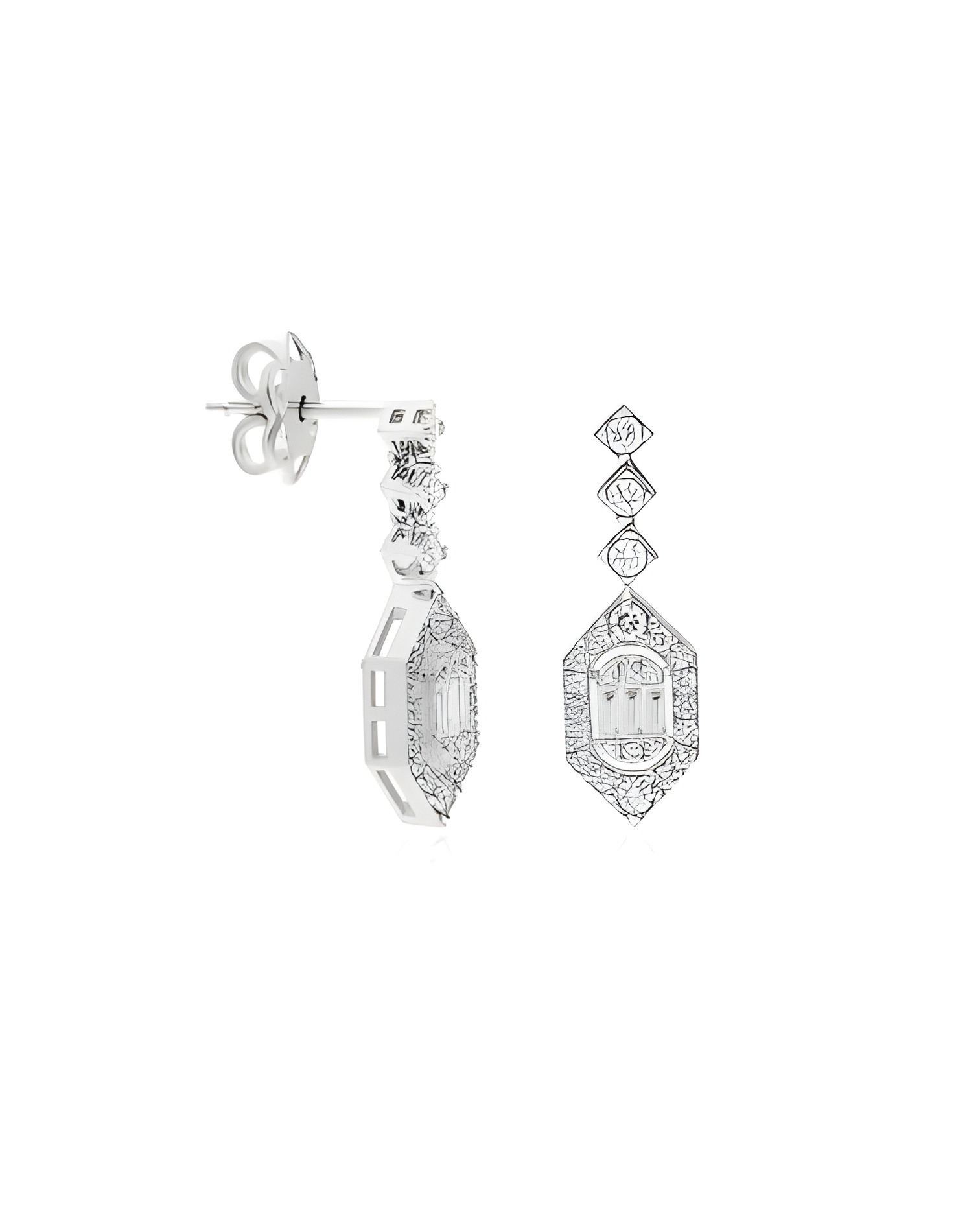 Pendientes Ursa 0,66 | Diamantes - Joyeria - Exclusivos pendientes de oro blanco con diamantes