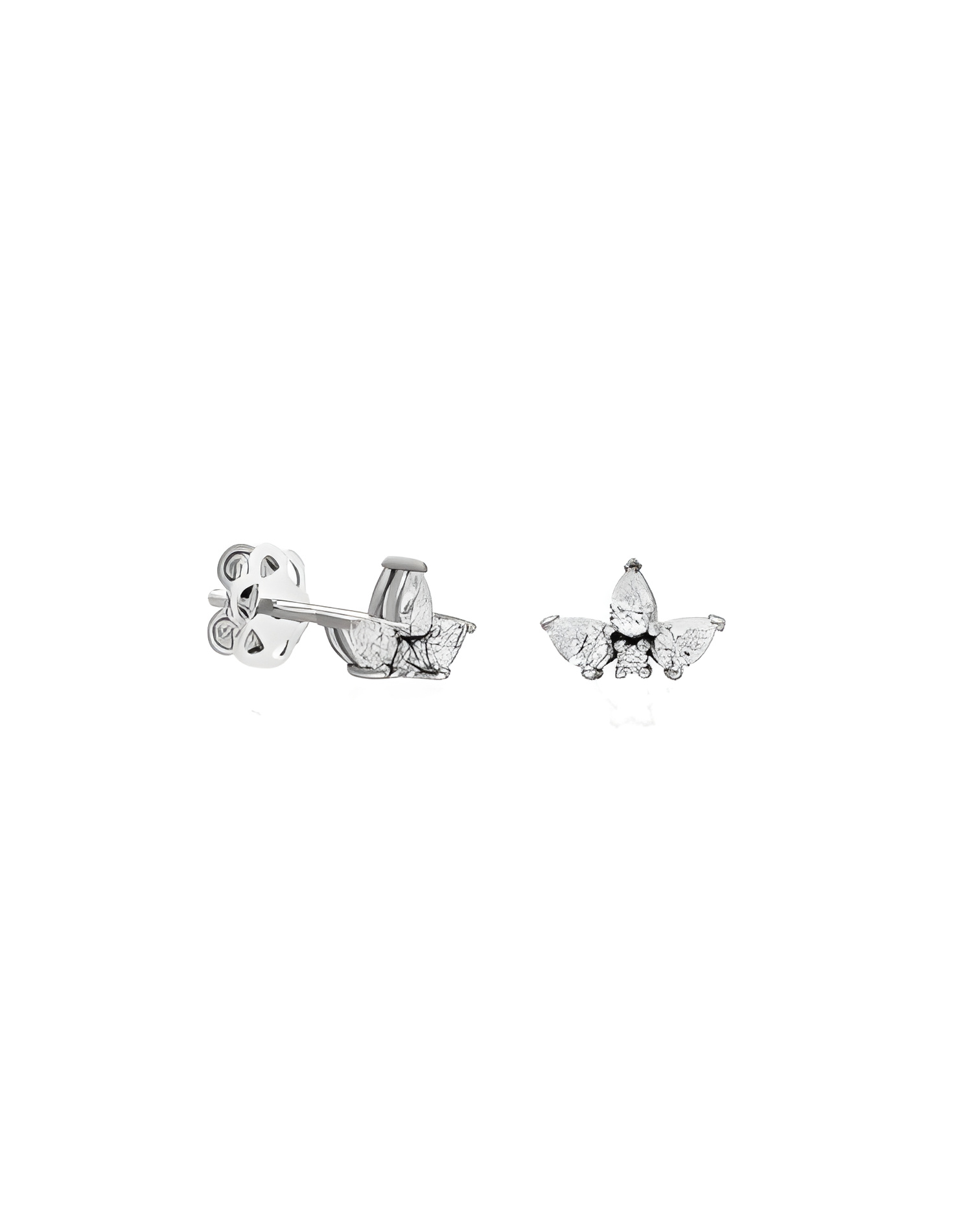 Pendientes Lagrima 0,17 | Diamantes - Joyeria - Pendientes en forma de lagrimas de oro blanco con diamantes 