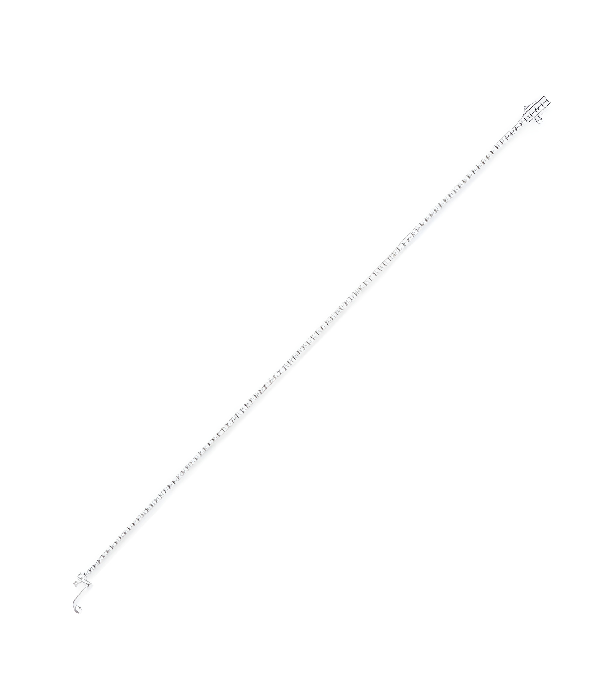 Pulseras Riviere de oro blanco con diamantes Barcelona | Staring