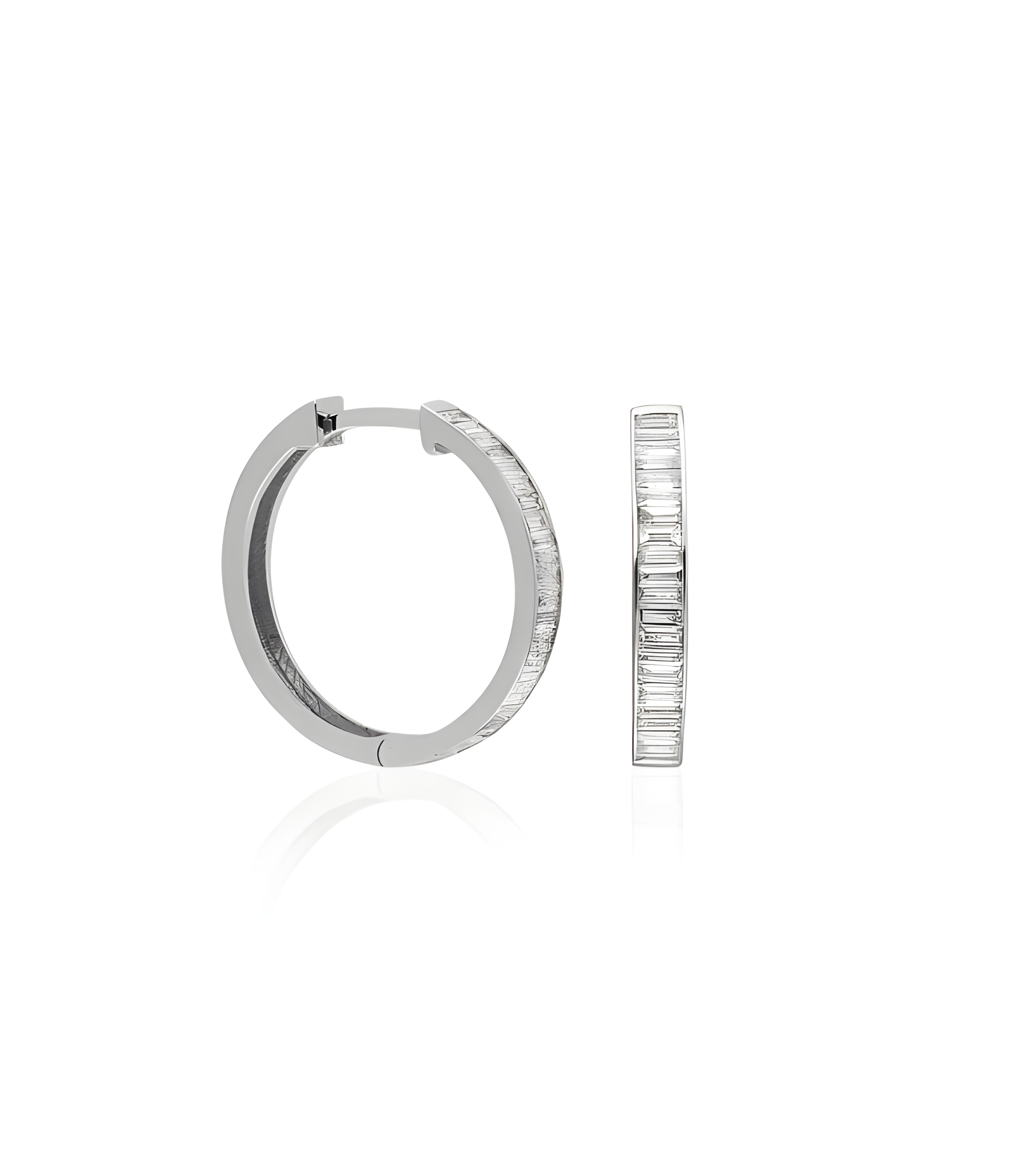 Pendientes Baguette 1,10 | Diamantes - Joyeria - Exclusivos pendientes de oro blanco con diamantes