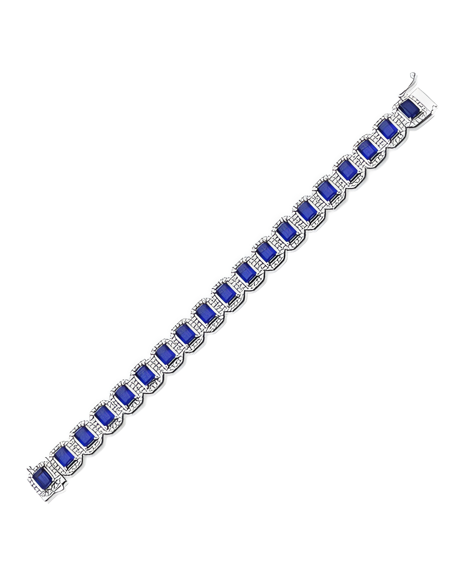 Exclusivas pulseras de oro blanco con diamantes y zafiros | Staring