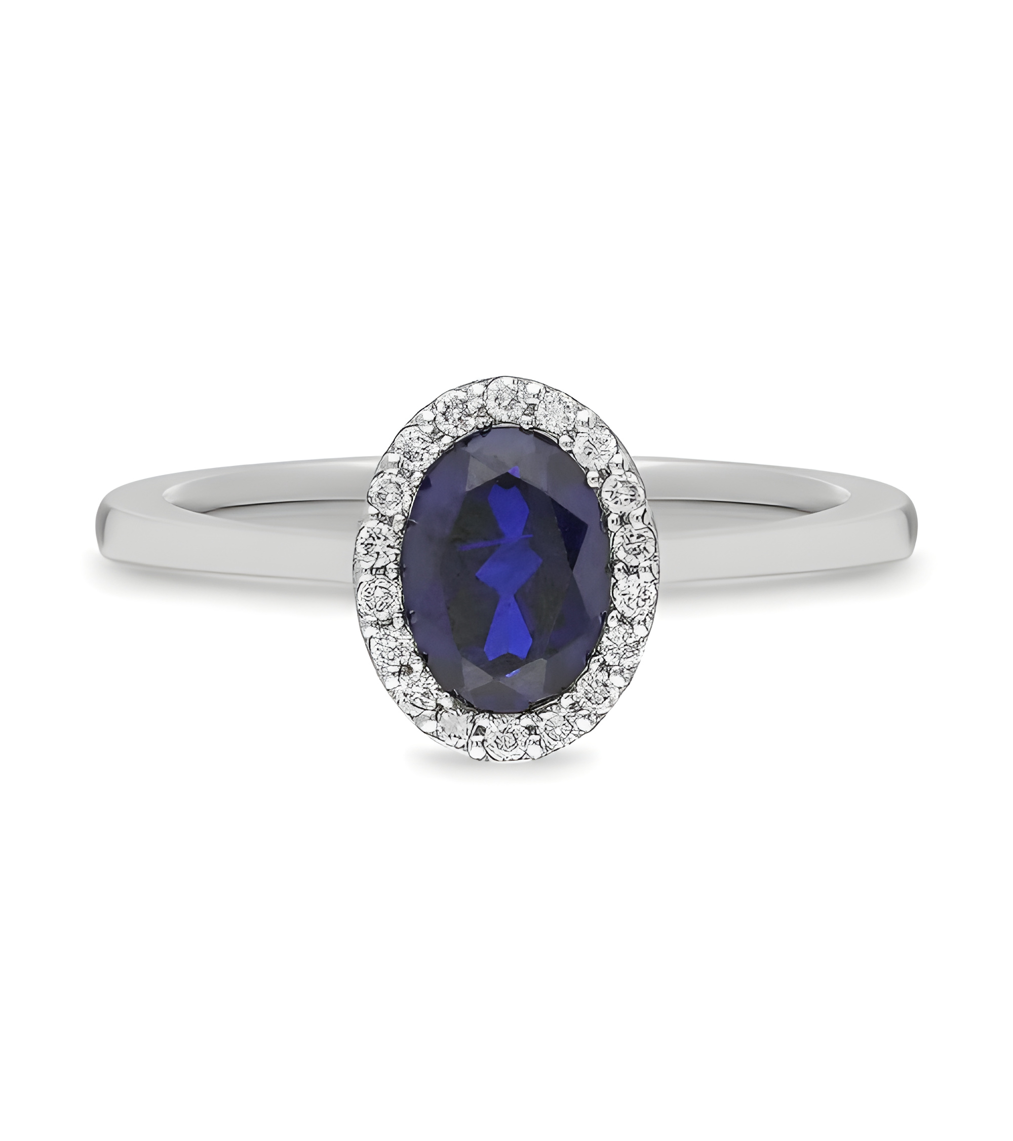 Diamond and Sapphire Gold Engagement Rings | Staring
