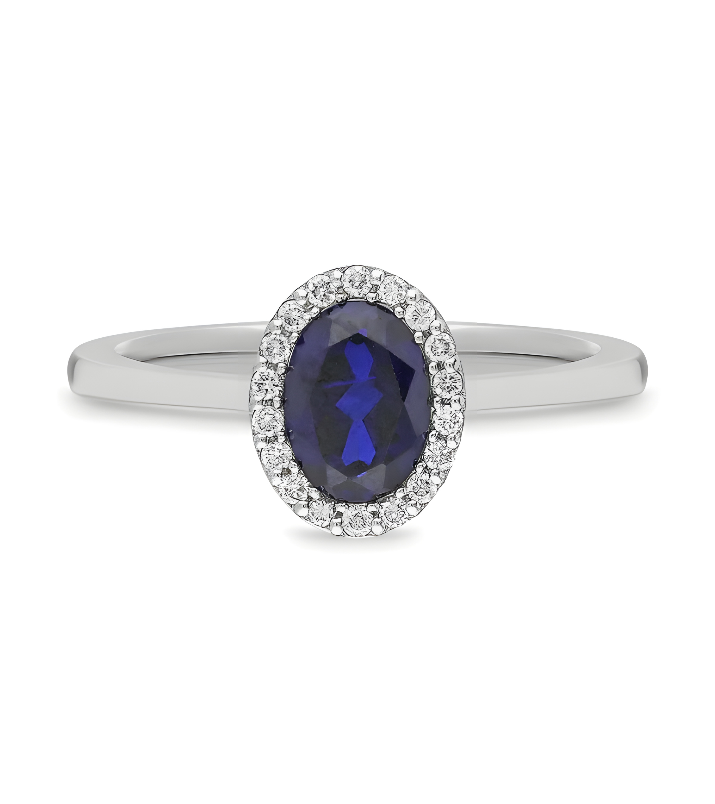 Diamond and Sapphire Gold Engagement Rings | Staring