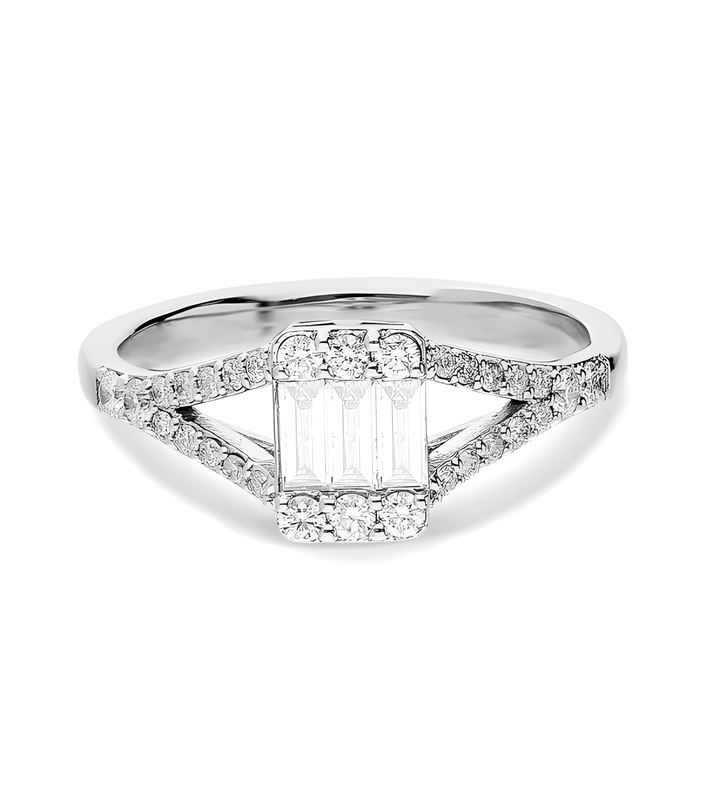 Buy Engagements rings white gold 18k Barcelona | Staring