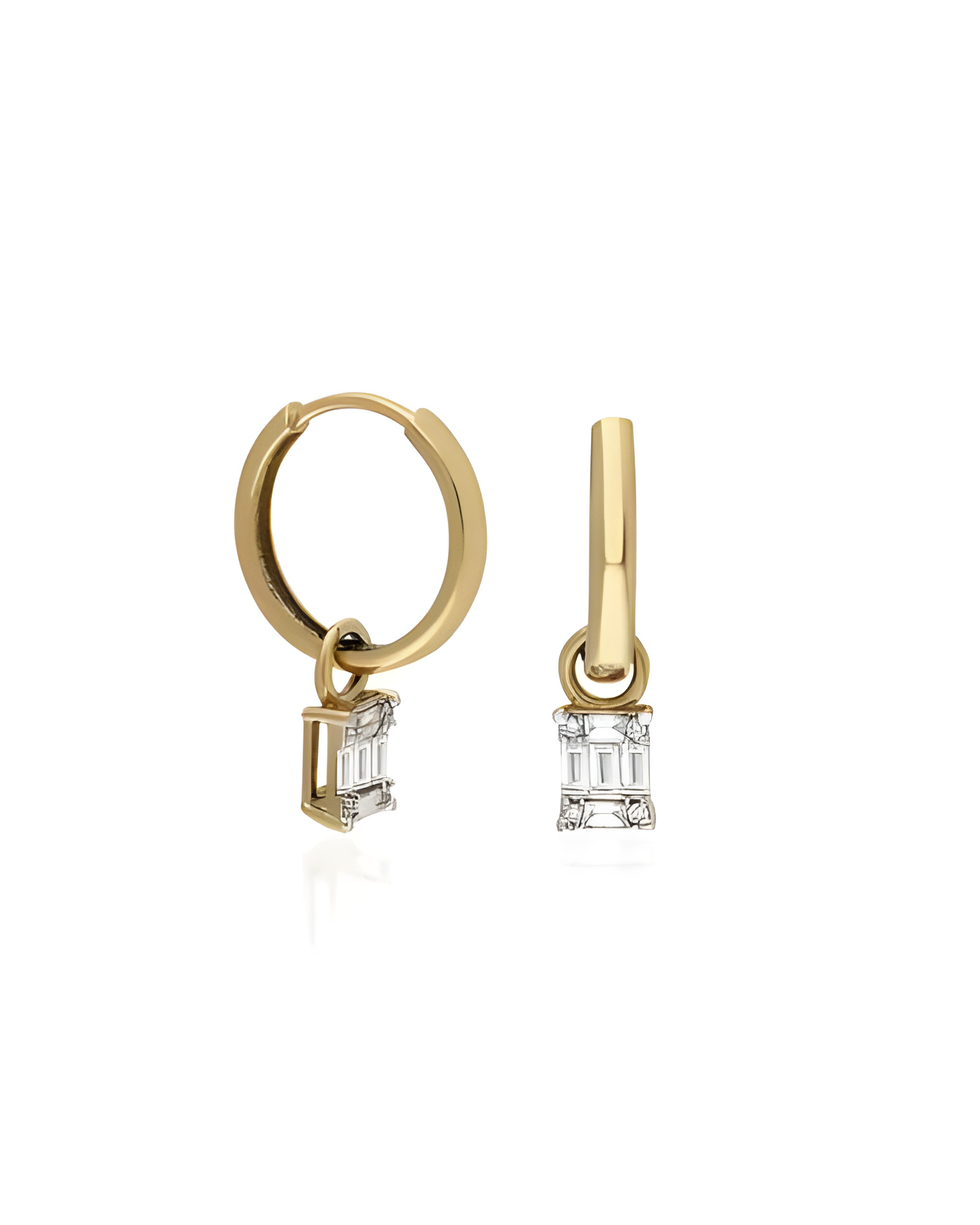 Pendientes de oro de 18 quilates con diamantes en Barcelona | Staring