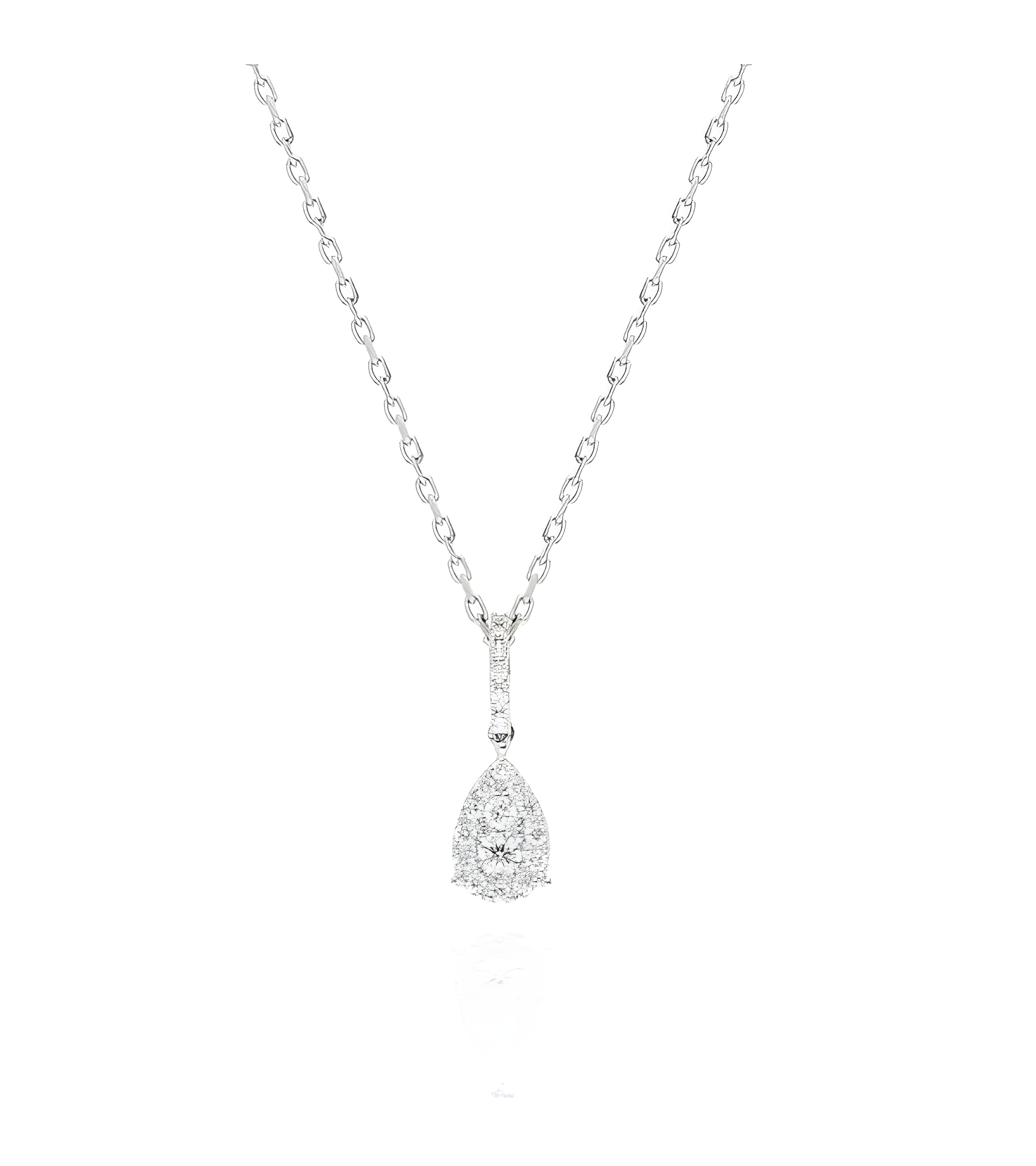 Collares de oro de 18 quilates con diamantes lagrima | Staring