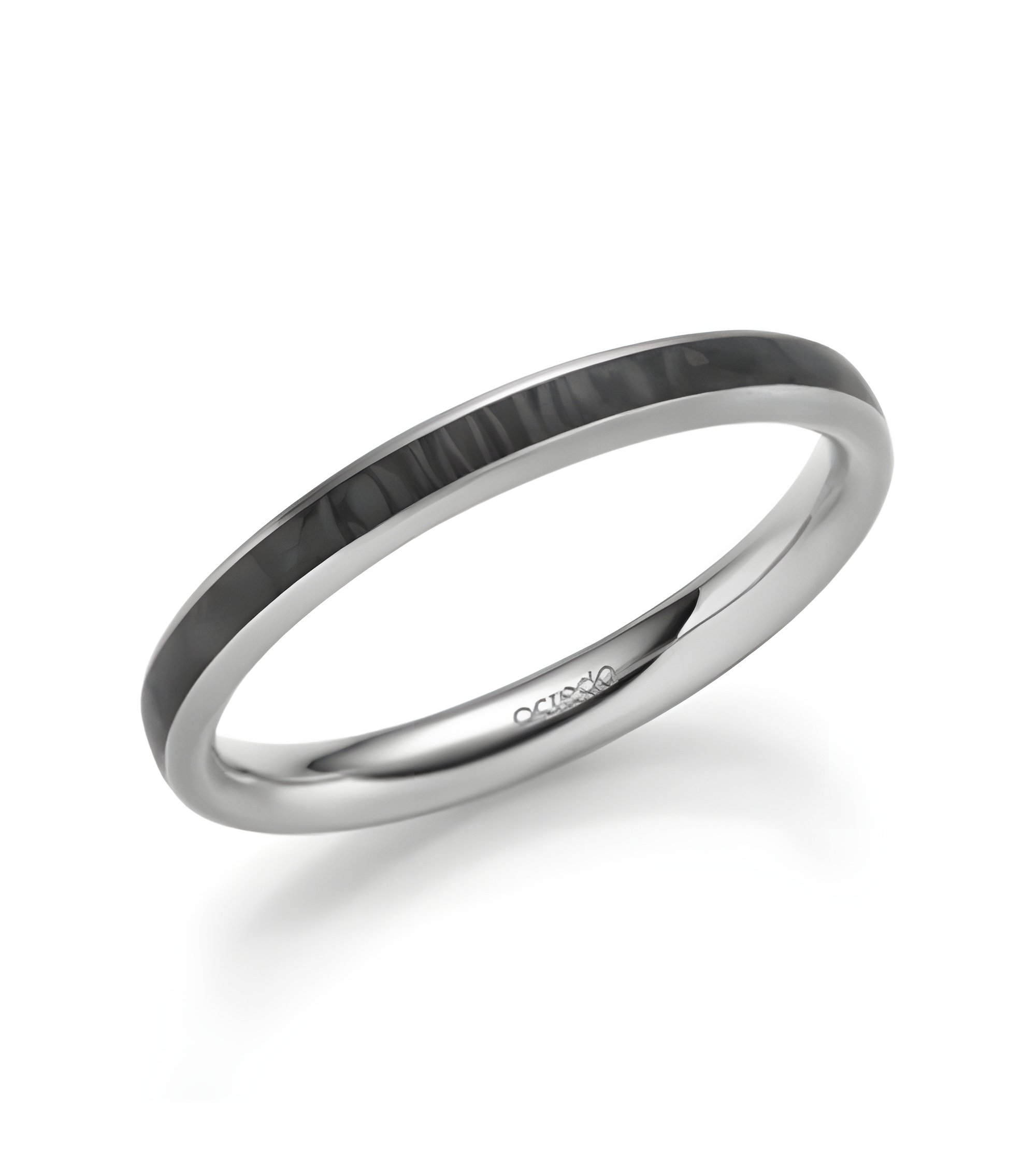 Anillo de compromiso para hombre de oro con carbono | Staring