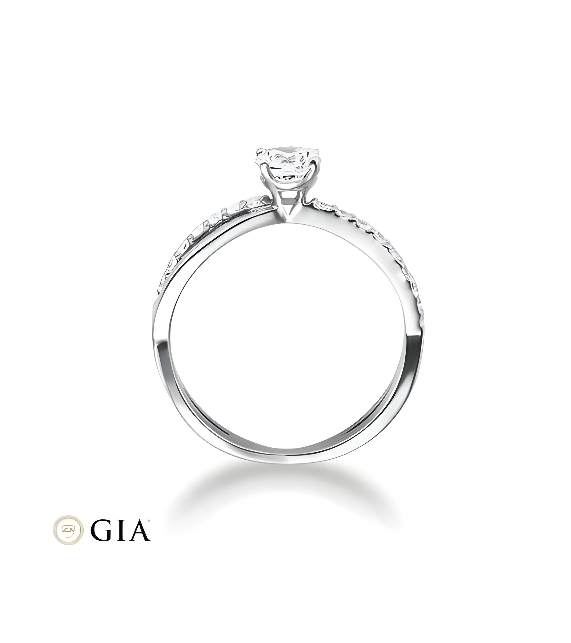 Anillo de compromiso entrelazado con diamantes | Staring