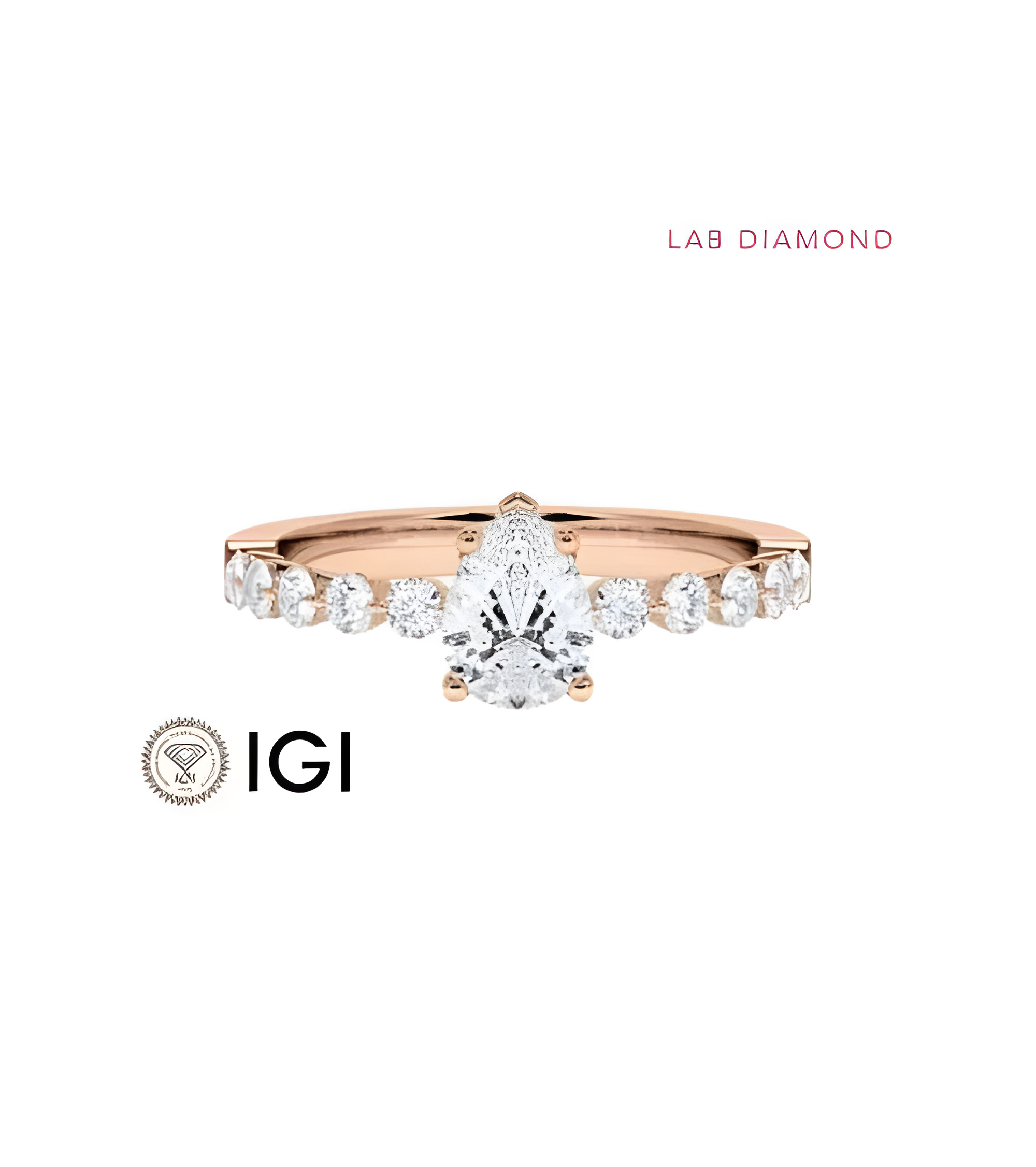 Anillo de compromiso con diamante de laboratorio Sevilla | Staring