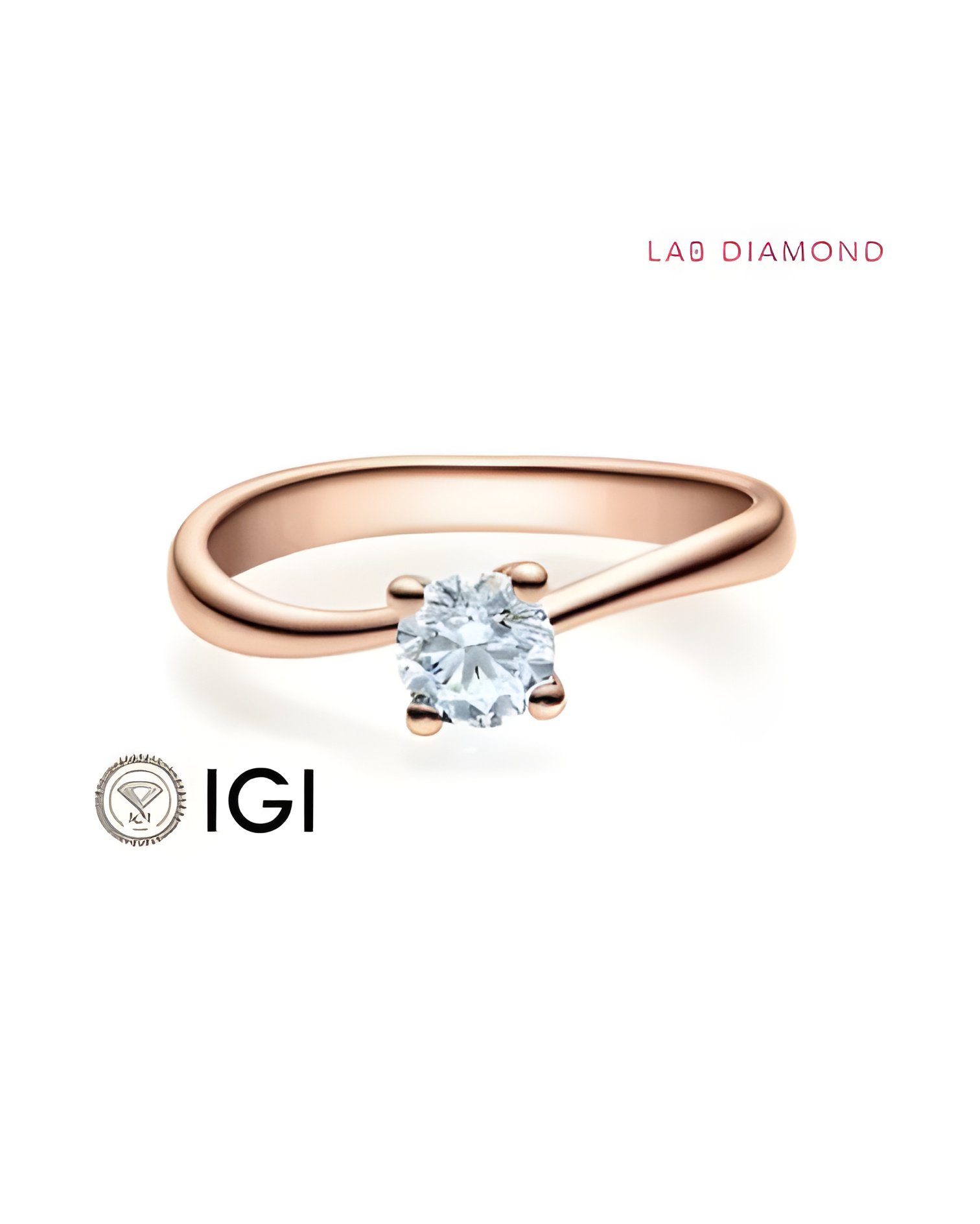Anillo de compromiso con diamante artificial en Murcia | Staring