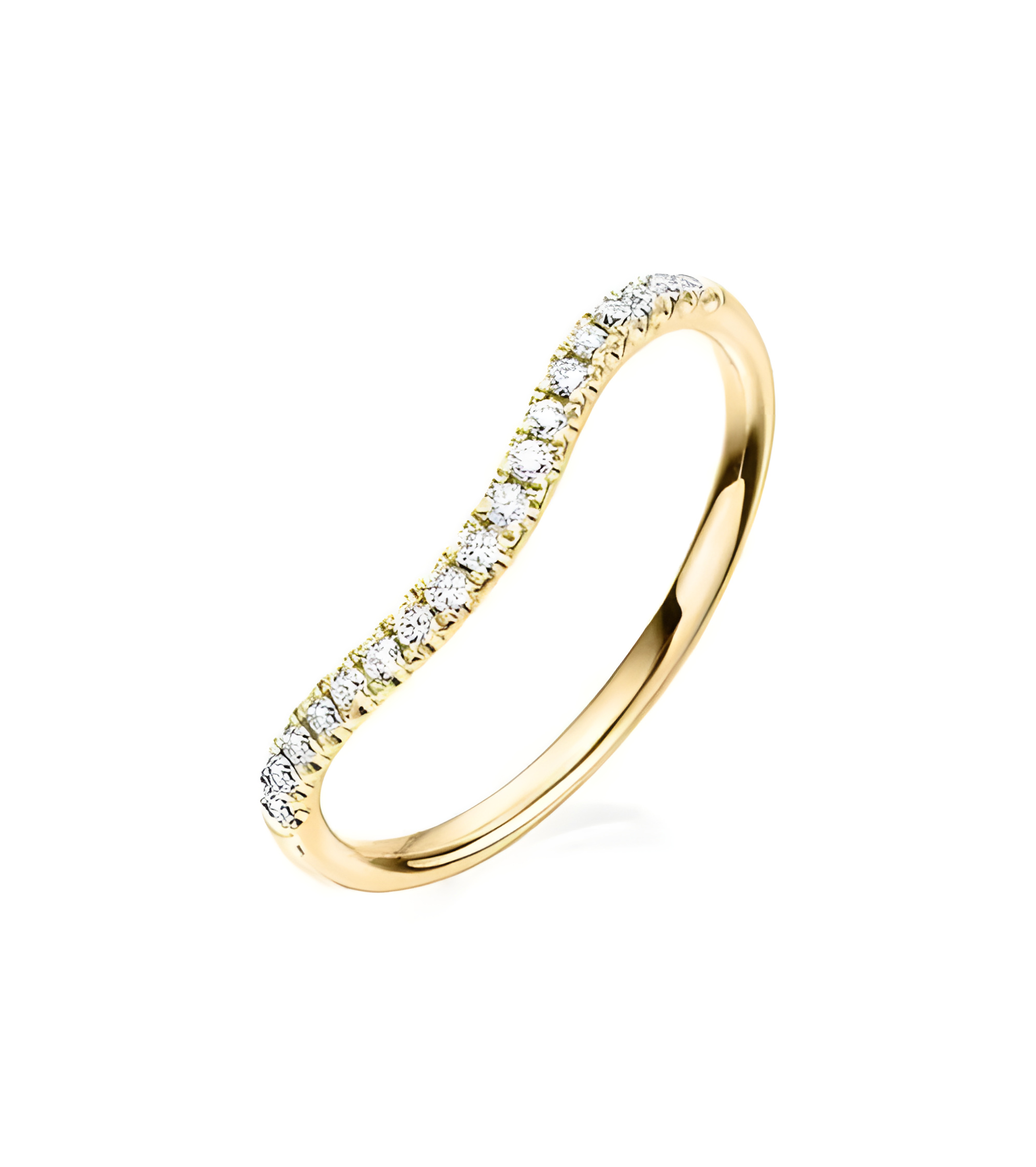 Anillos de boda con diamantes para combinar con el anillo de pedida