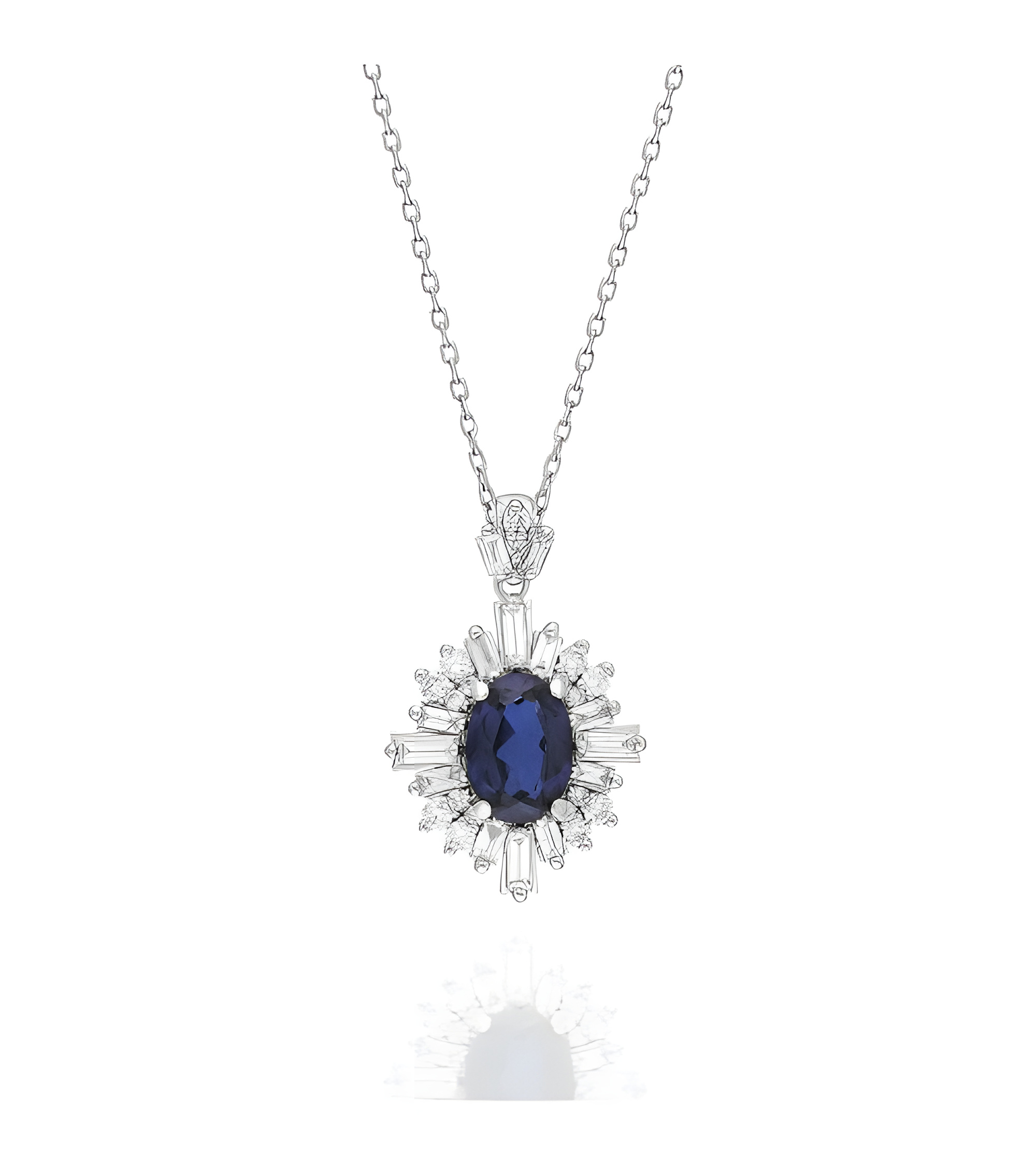 Collares de oro con diamantes y zafiros al mejor precio en Barcelona