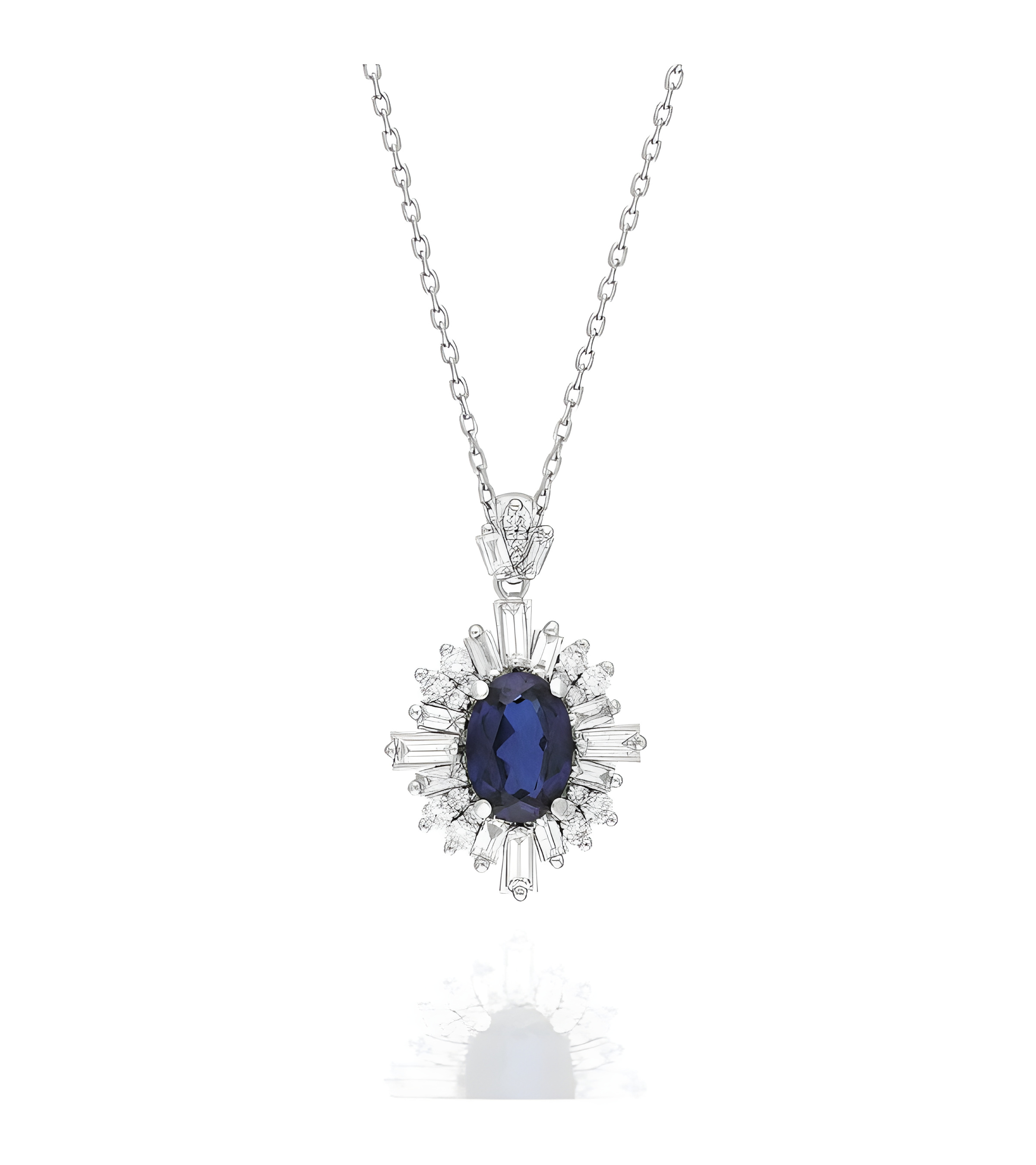 Collares de oro con diamantes y zafiros al mejor precio en Barcelona