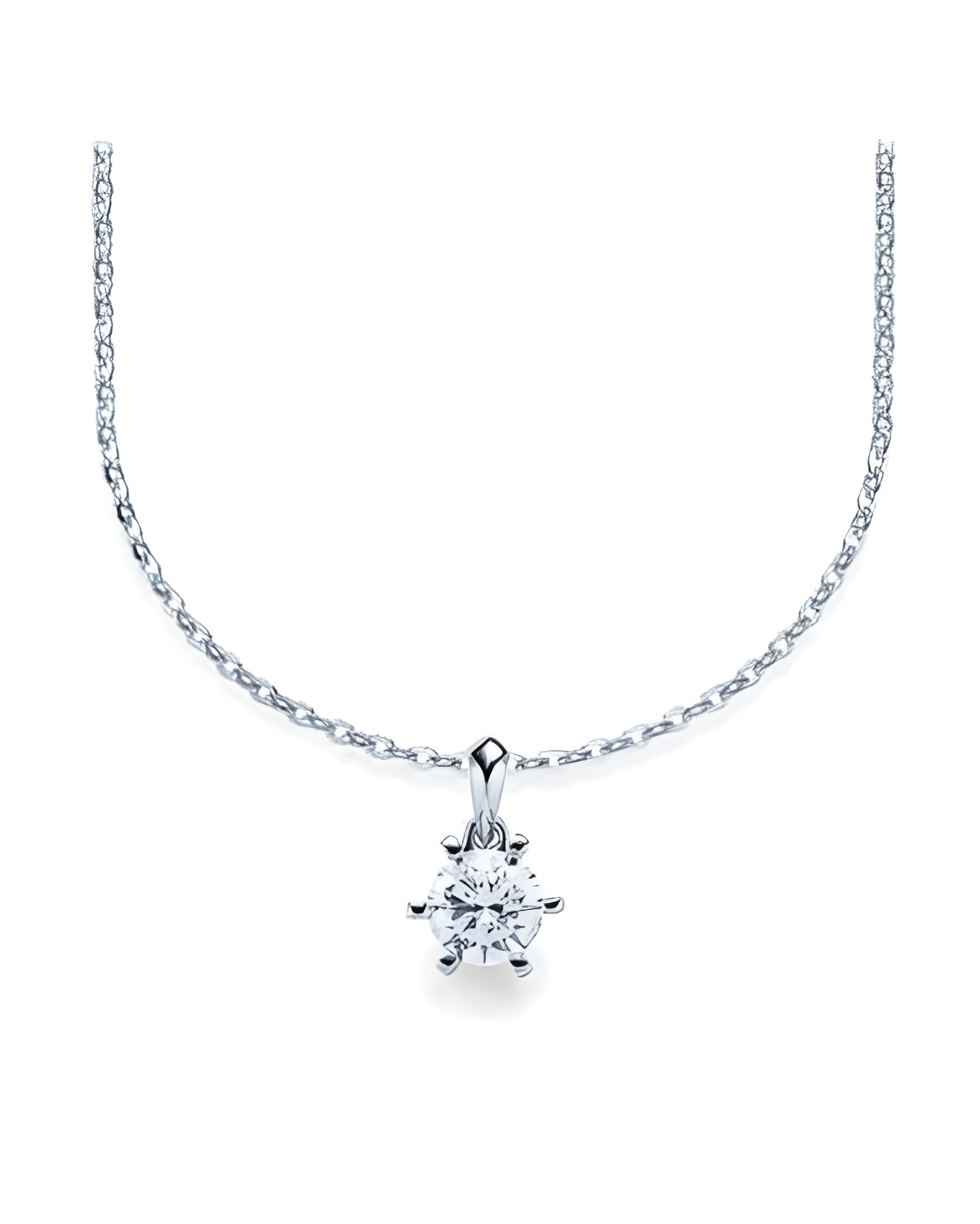 Aros económicos de oro blanco de 18 quilates con diamantes