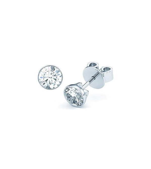 Pendientes Bezel con diamantes de laboratorio en Mallorca | Staring