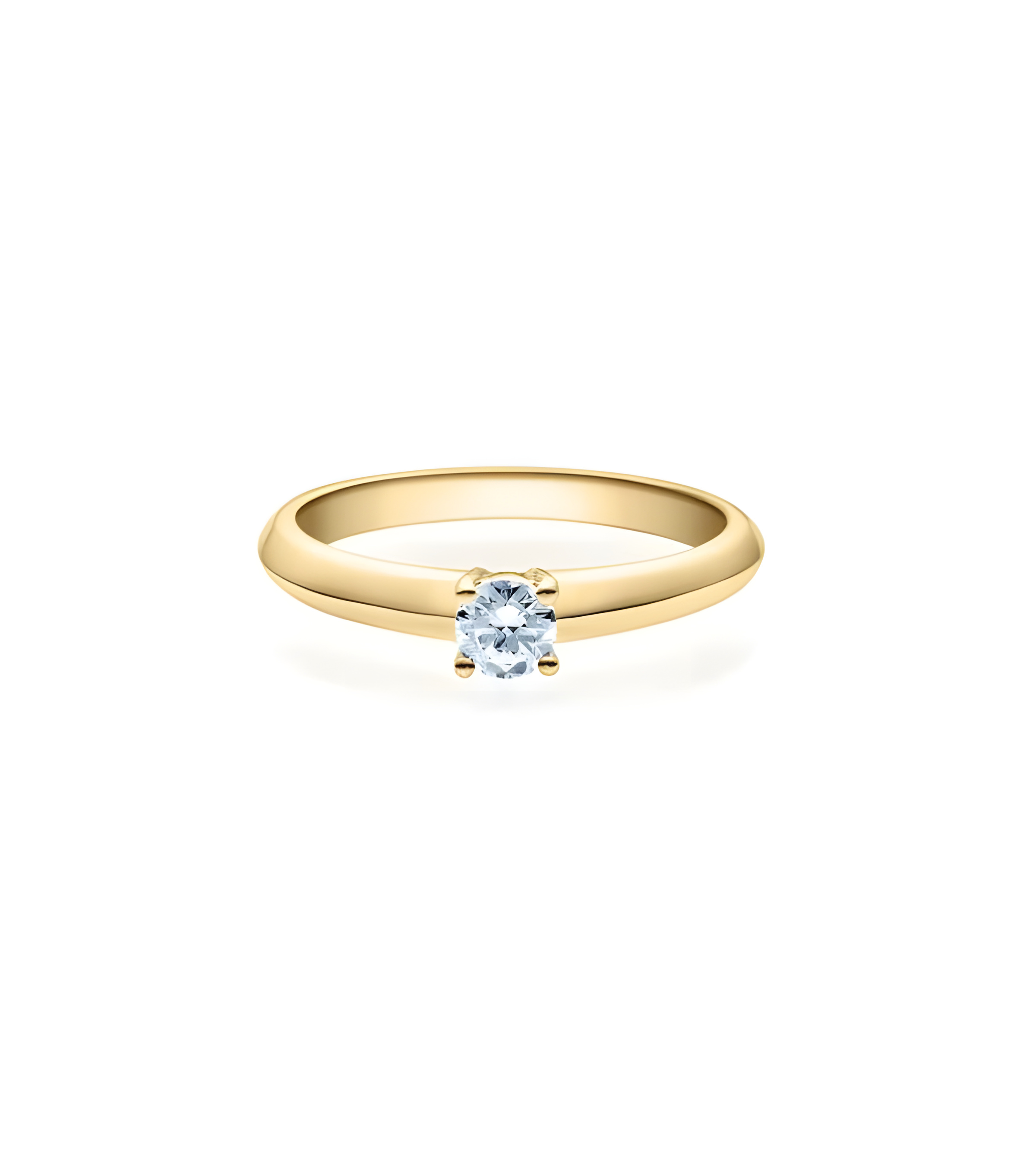 Anillo pedida en oro amarillo de la mejor calidad y precio | Staring