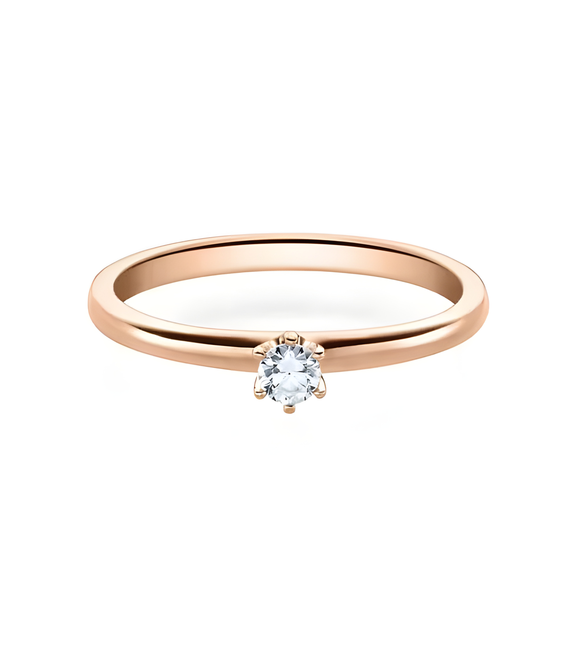 Anillo de compromiso en oro blanco barato de la mejor calidad alemana