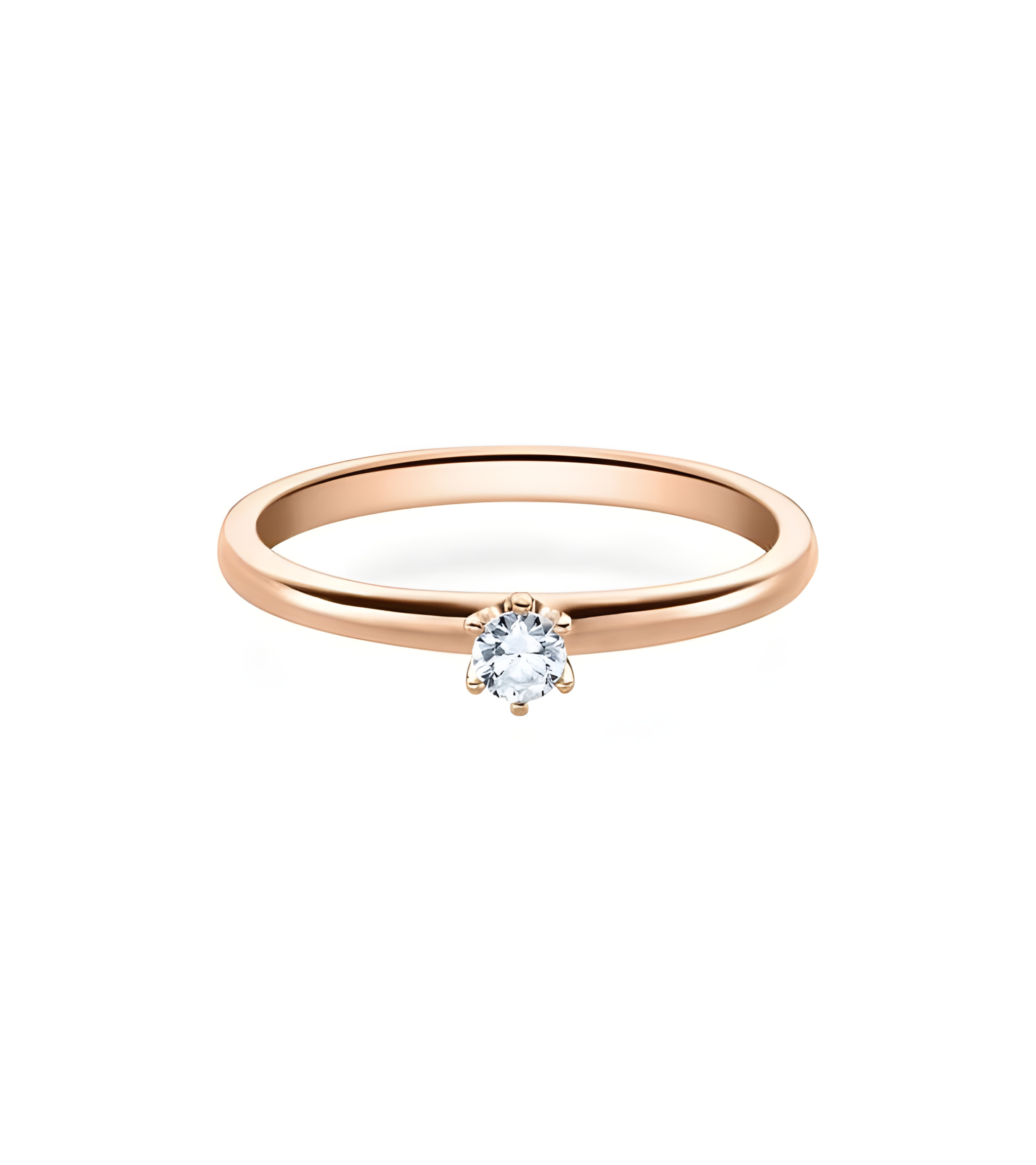 Anillo de compromiso en oro blanco barato de la mejor calidad alemana