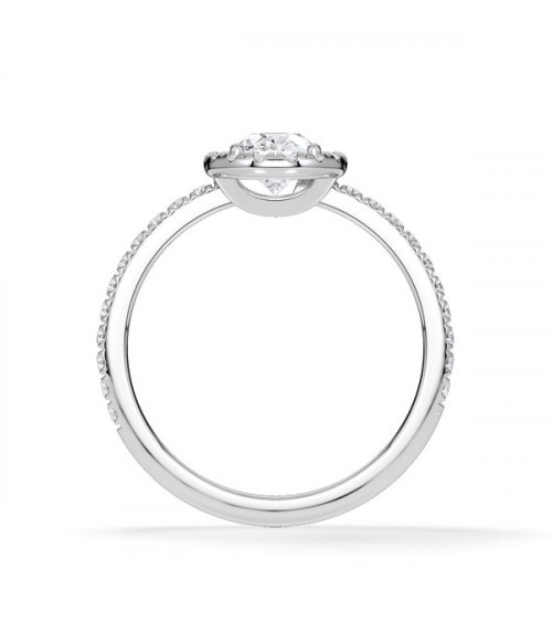 Anillos de compromiso halo con diamantes certificados  | Staring
