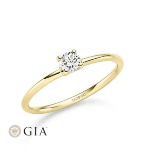18k Yellow gold engagement rings in Spain  | Staring