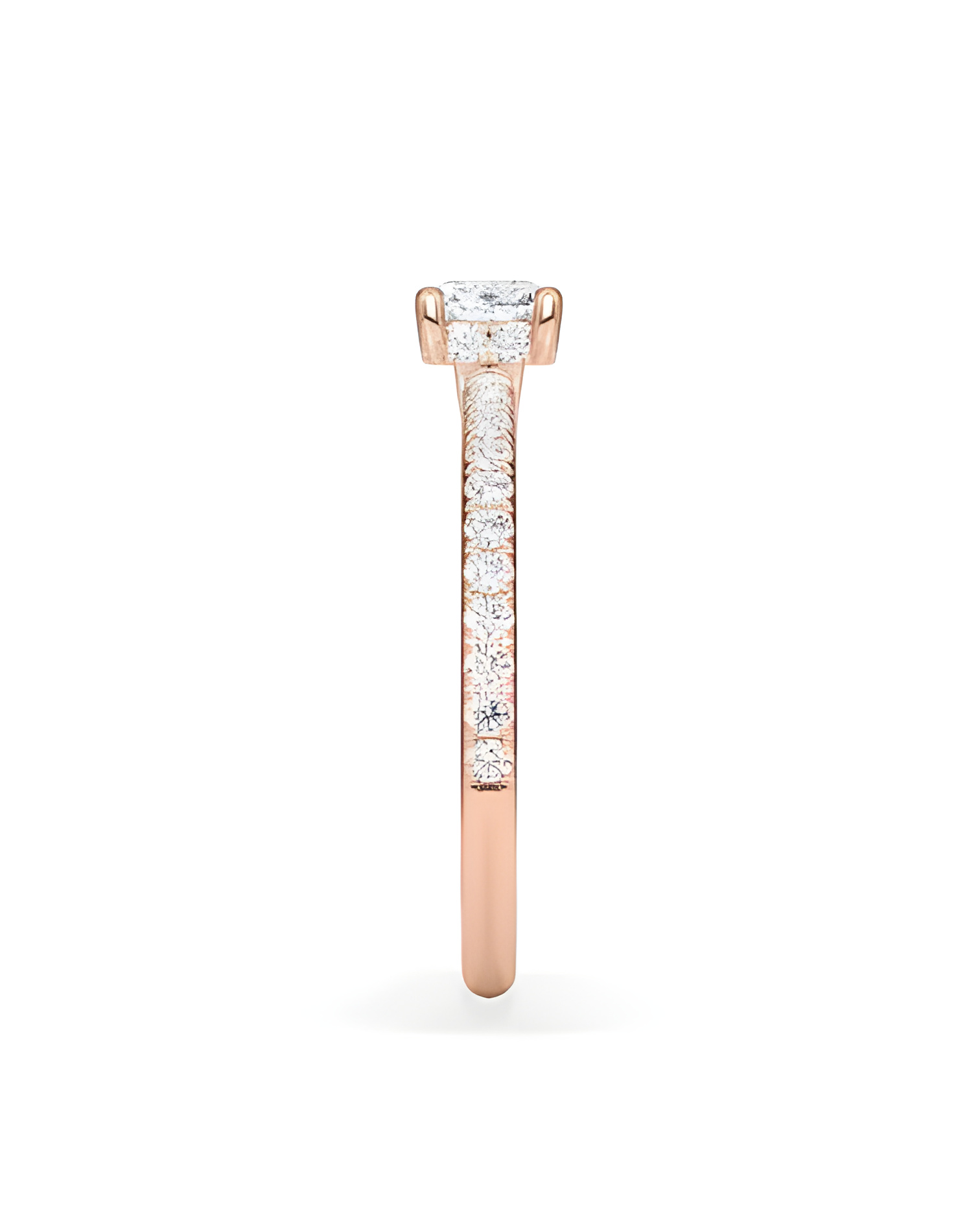 Pavé engagement rings with ethical lab-grown diamonds