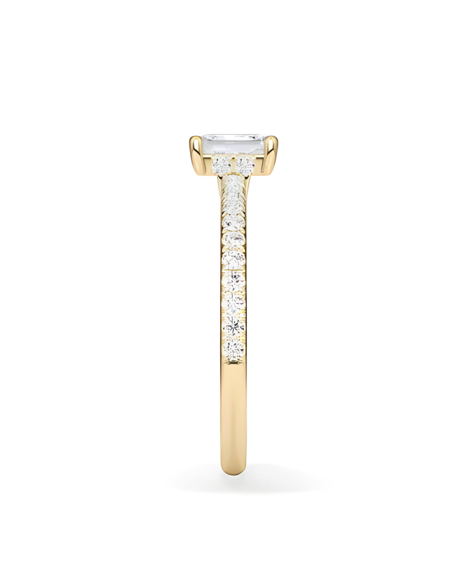 Anillos con corte esmeralda o radiant con lab diamond | Staring