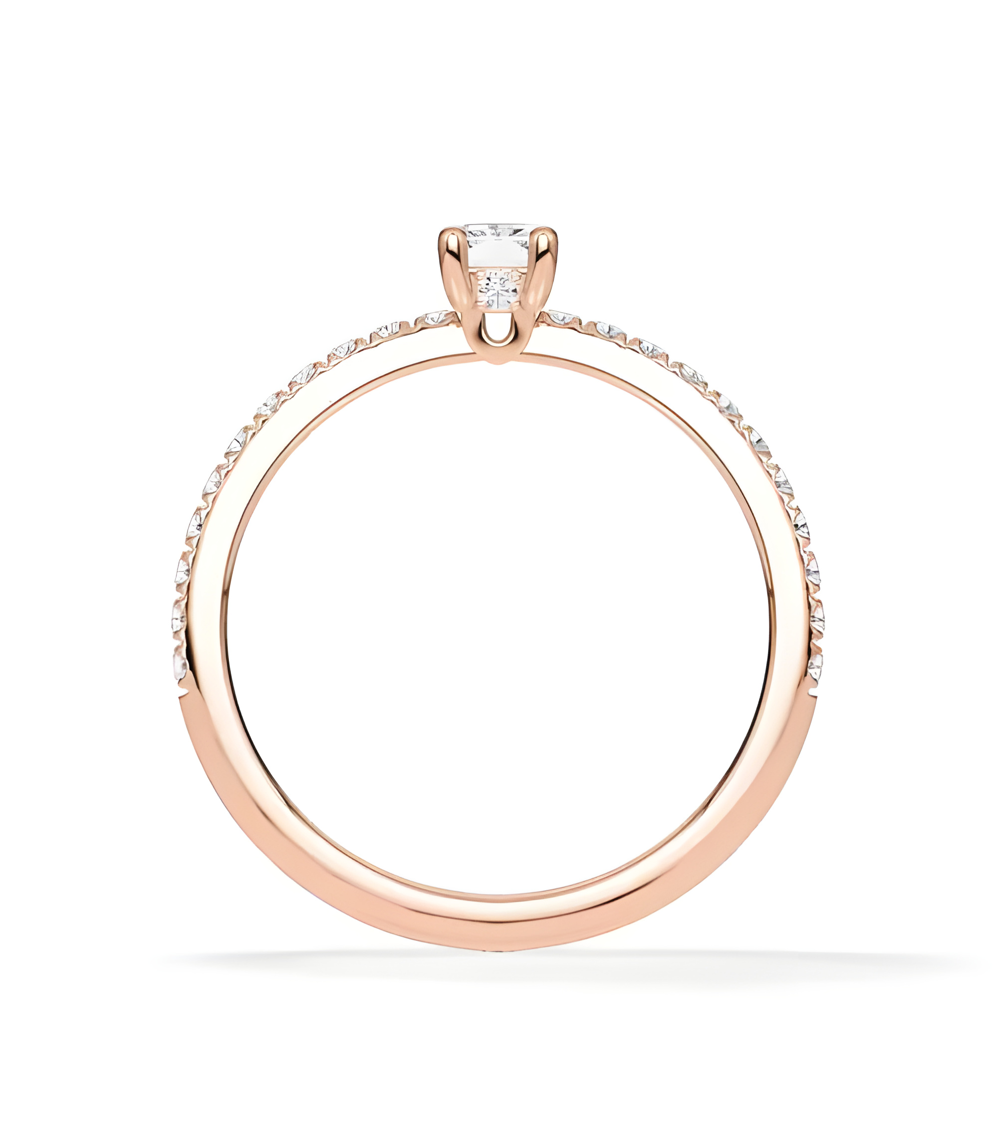 Combined Pavé engagement rings with lab-grown diamonds | Staring