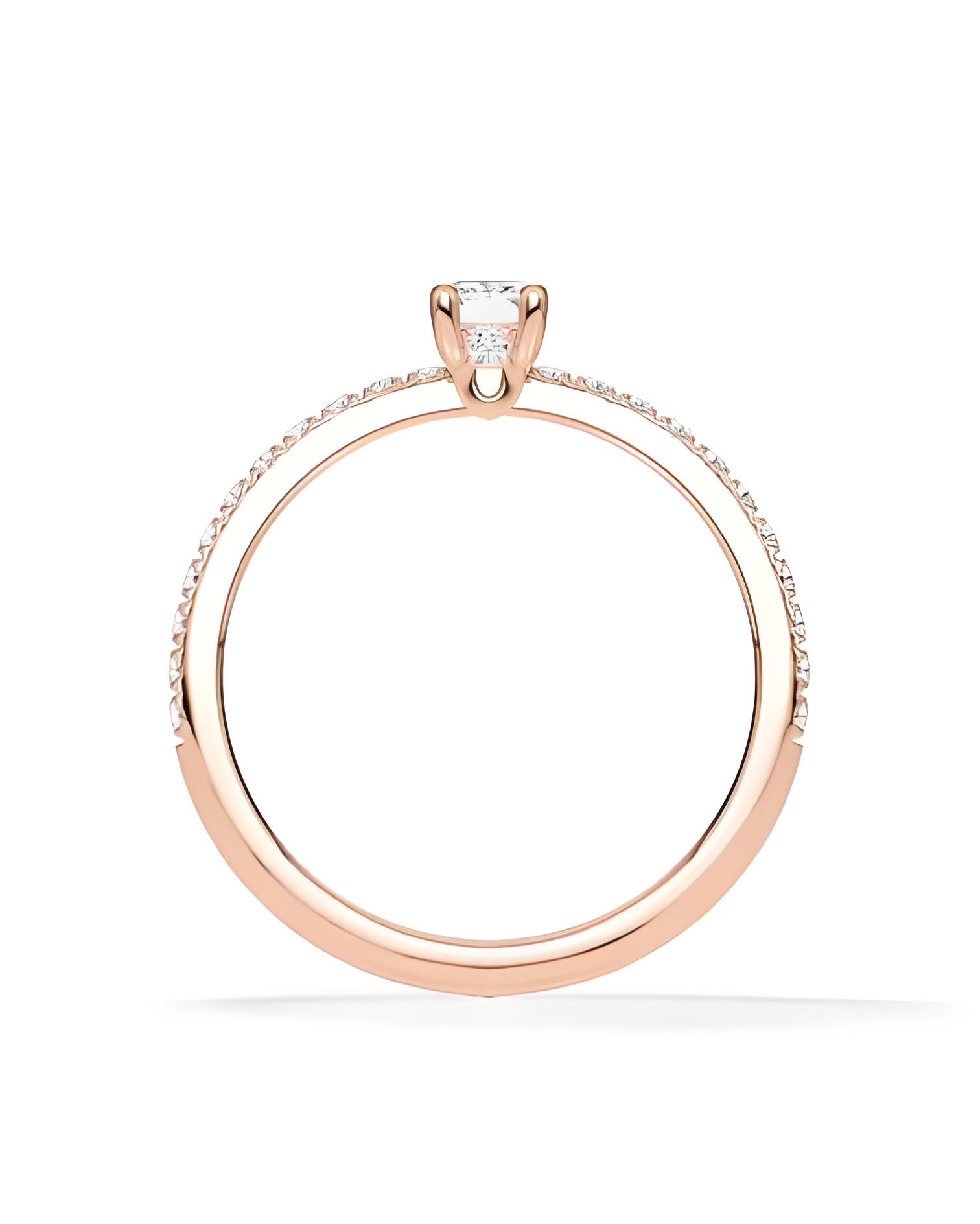 Combined Pavé engagement rings with lab-grown diamonds | Staring