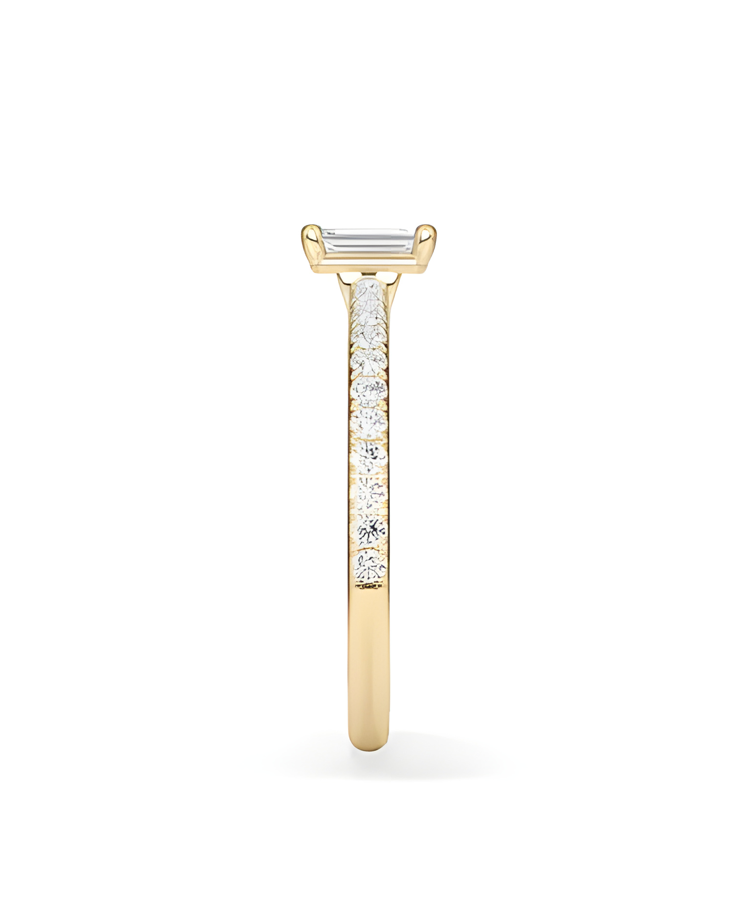 Anillos con corte esmeralda con lab diamond | Staring