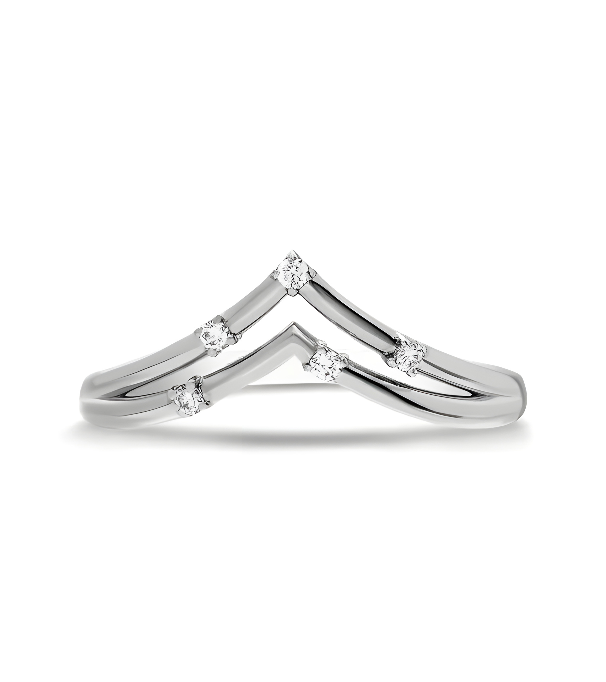 Anell d’or en forma de punta amb diamants | Staring