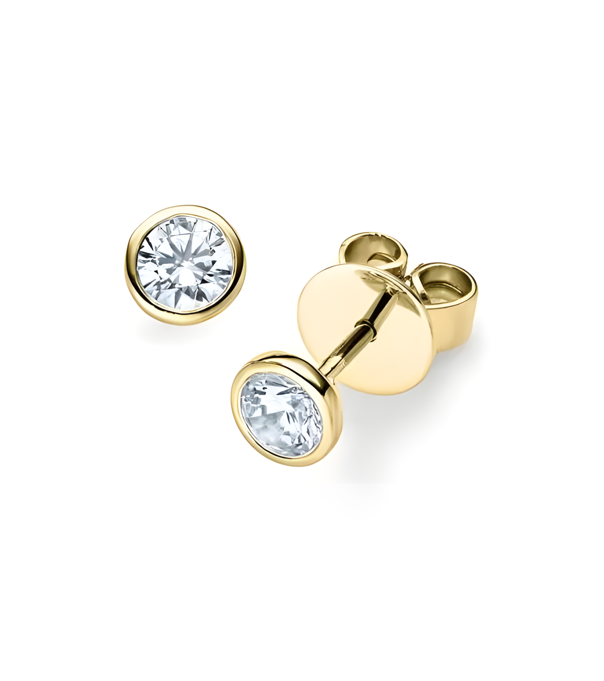 Pendientes dormilonas con diamantes de laboratorio Tenerife I Staring