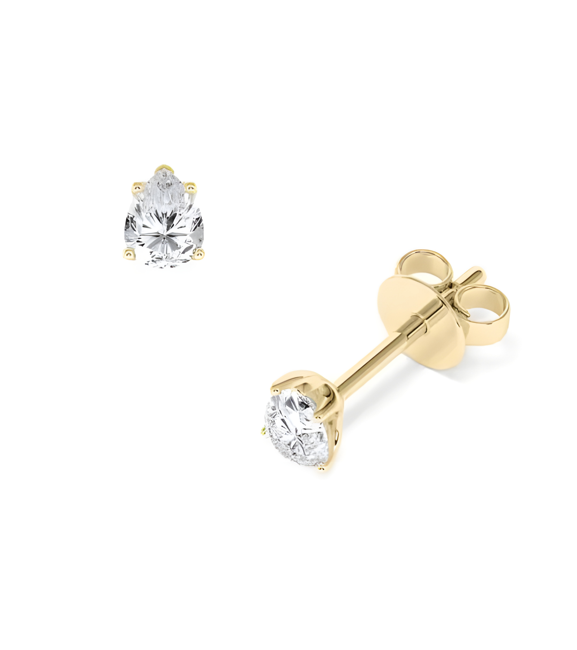 Pendientes en oro 18k o platino con diamantes laboratorio I Staring