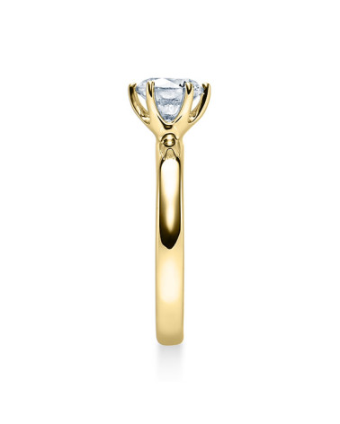 Anillo de compromiso en oro blanco barato de la mejor calidad alemana