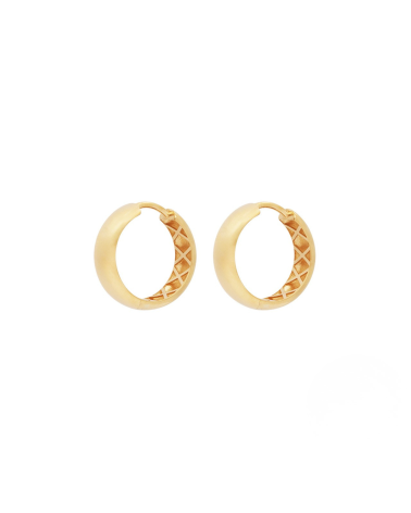 Criollas de oro de 18k  con cierre clic | Staring